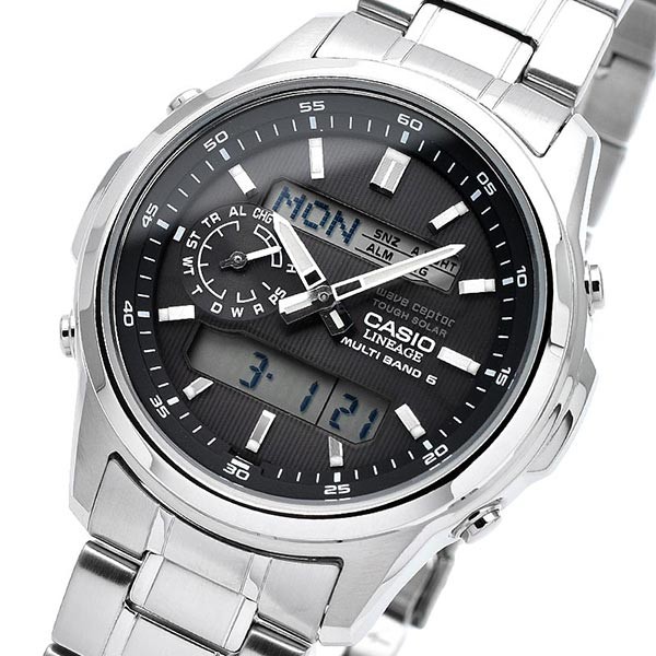 【CASIO】LINEAGE LCW-M300D-1AJF Tough Solar Multiband 6 Ana-Digi Black Dial JDM
