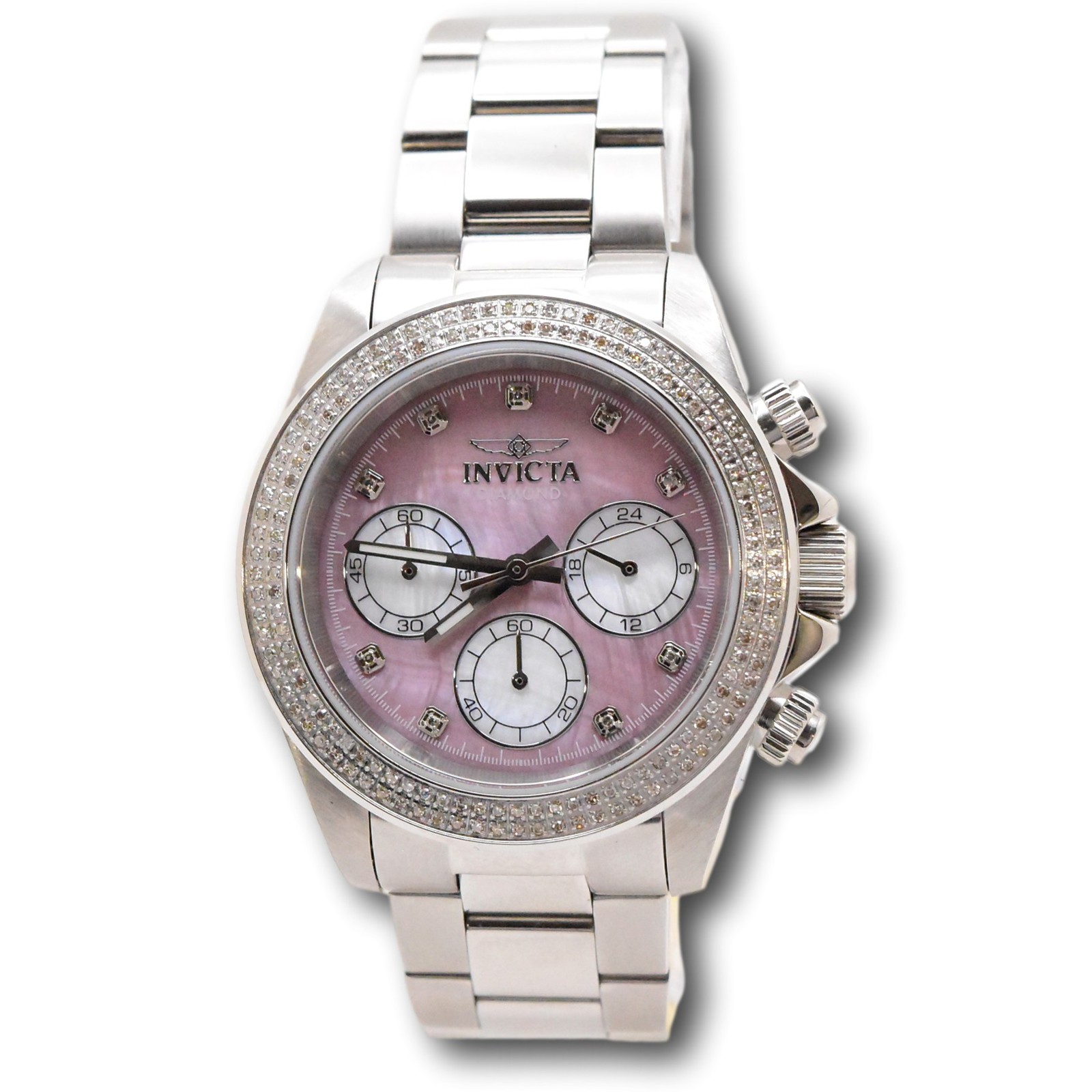 Invicta Elite Diamond 0.71 Carat Diamond Rose Mother of Pearl Watch 48756