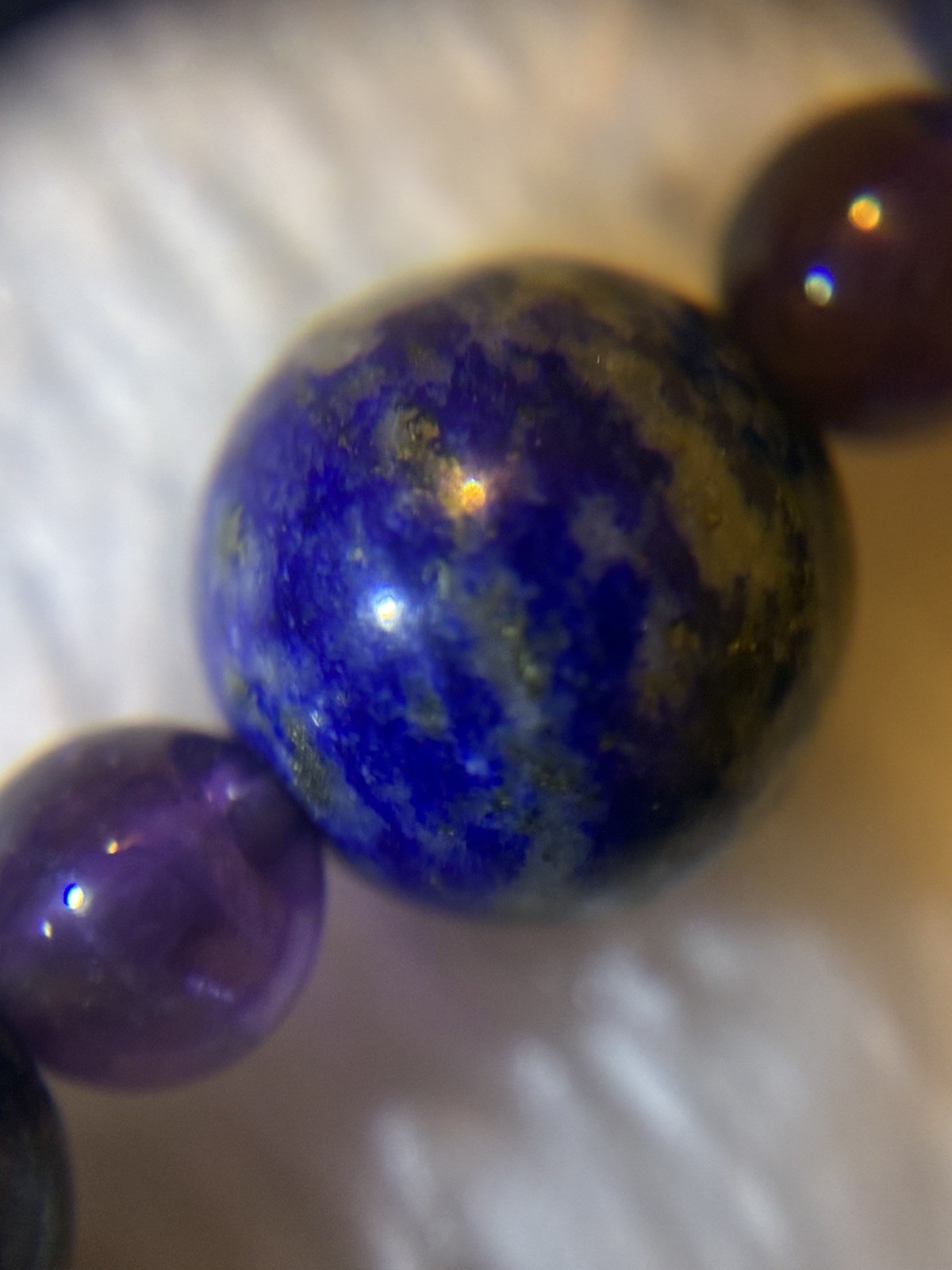 Jay King DTR Lapis Lazuli Beaded Necklace Sterling Silver 925 Mine Finds 35.5”