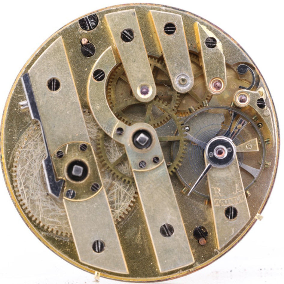 KEYWIND HIGH GRADE POCKET WATCH MOVEMENT, 40.6mm, GOOD BALANCE, FOR REPAIR (KJ)