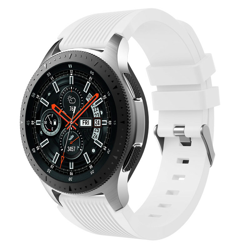For Samusng Galaxy 42 46 mm Watch Band Silicone Band Soft SM-R815 R810 Strap Top