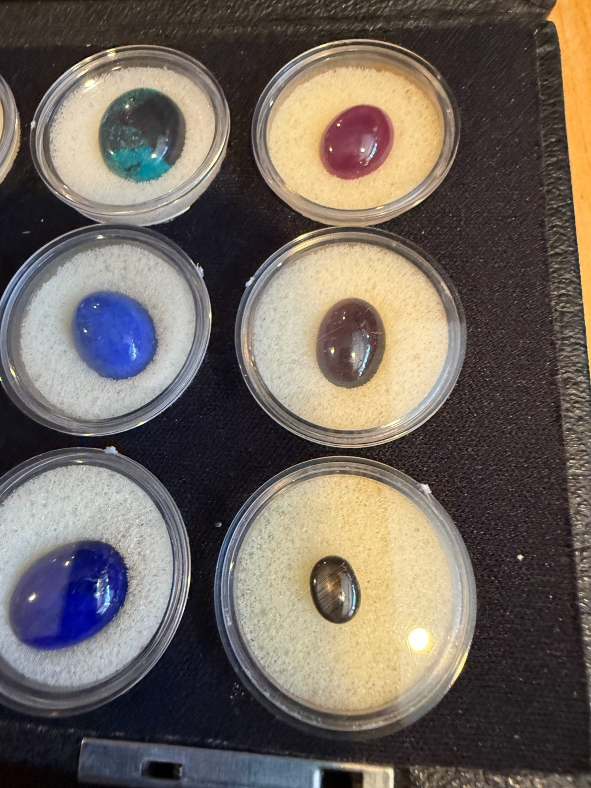 Assorted Mix Of Loose Faceted Gemstones By JTV (15 TOTAL) IN BLACK BOX EACH SEAL