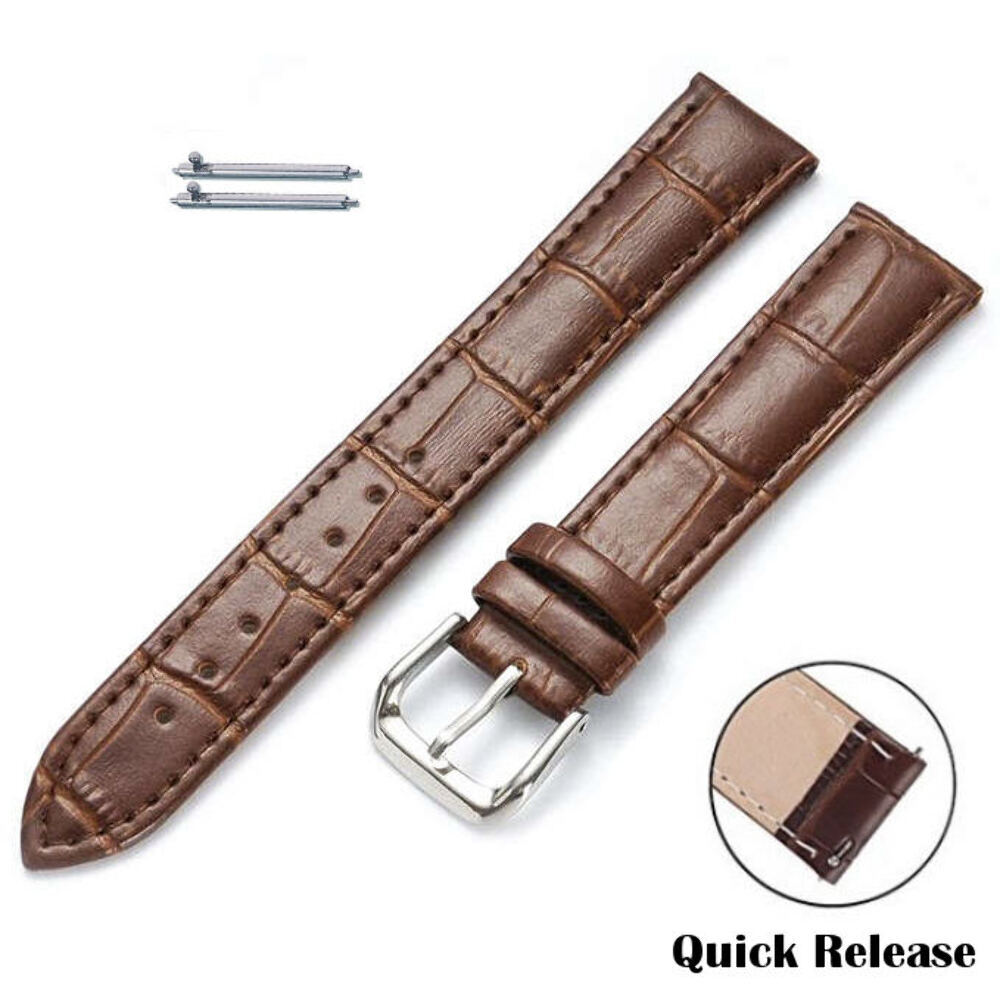 Brown Croco Leather Watch Band Strap Fits Invicta Pro Diver 37mm 8932 8932OB #41
