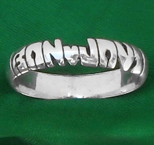ANY NAME ;PERSONALIZED STERLING SILVER RING,CUSTOM BAND