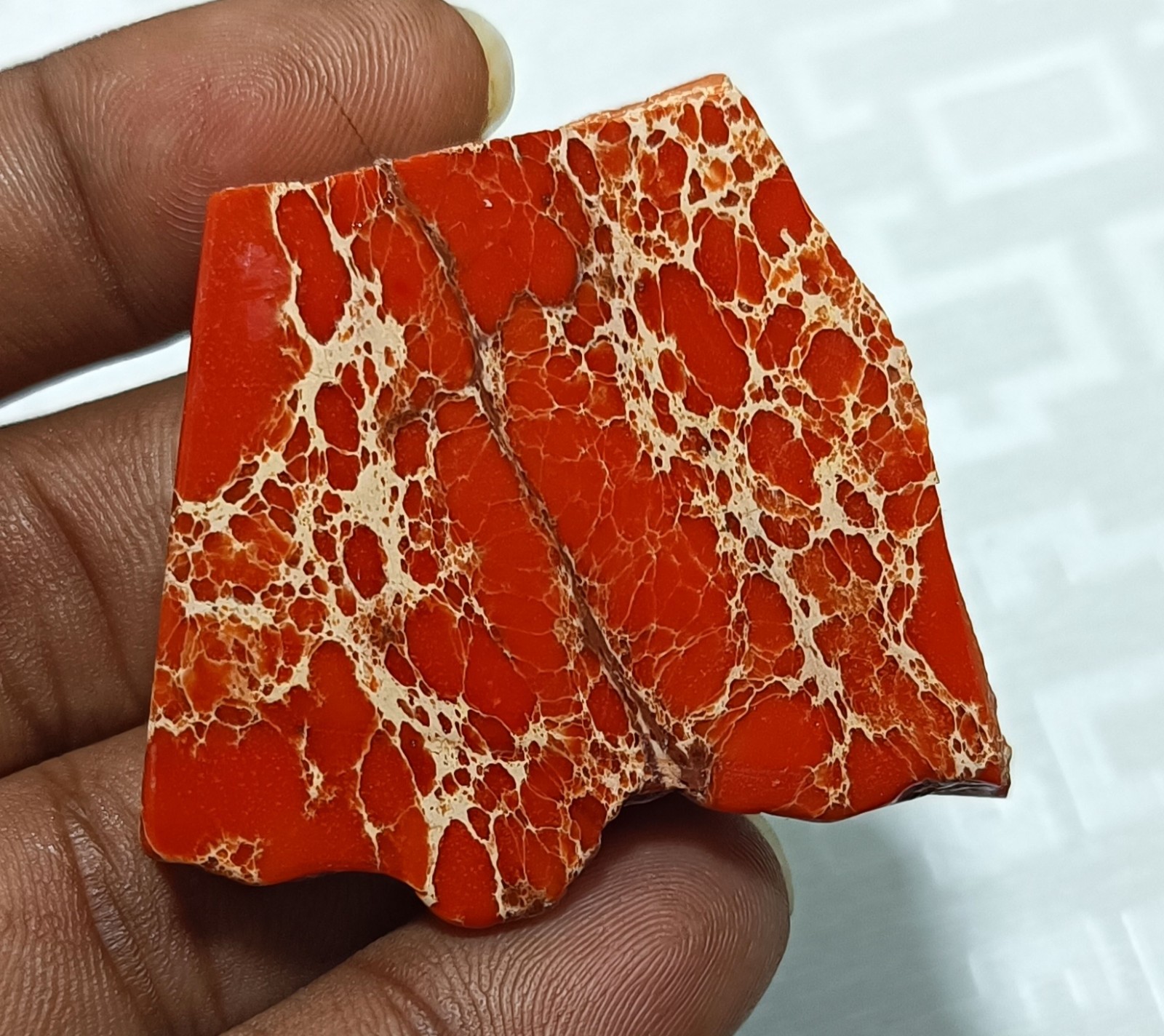 Certified Arizona Mine Orange Natural Turquoise Slab 142.95 Ct Loose Gemstone