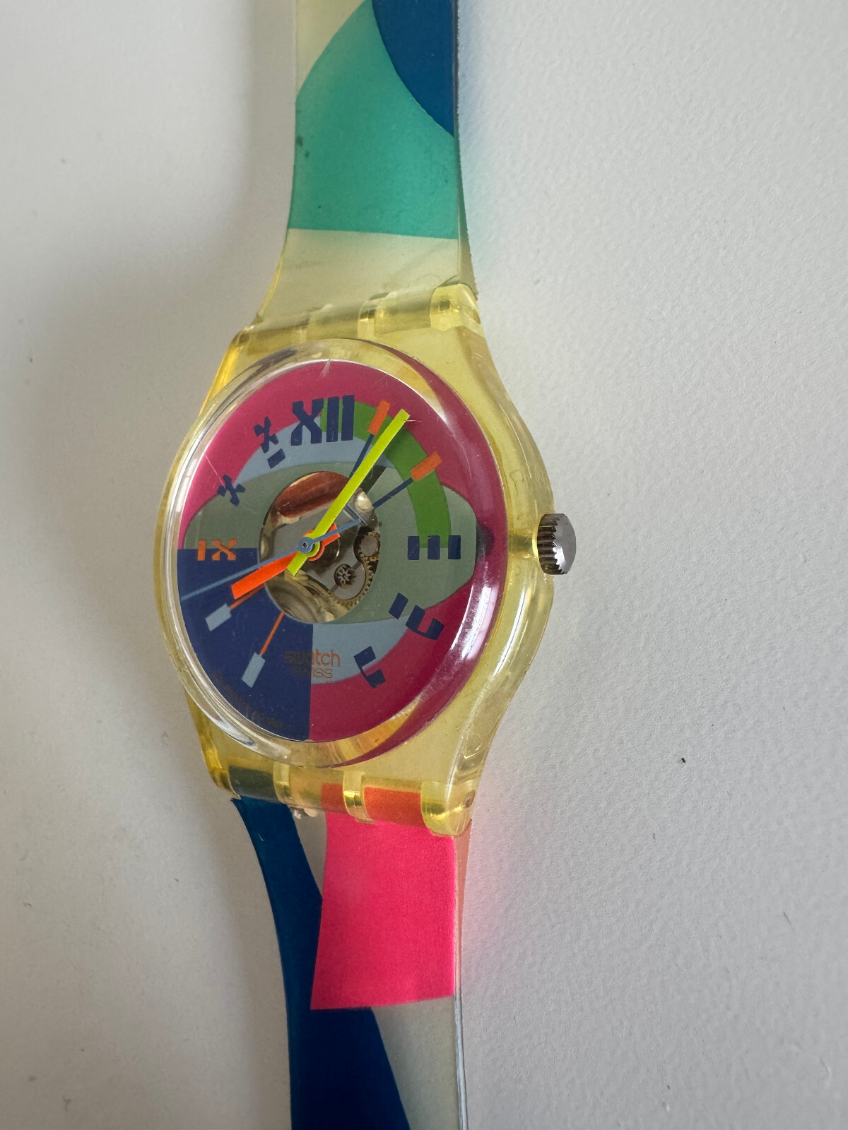 SWATCH WATCH GK153 “BEACH VOLLEY” 1992 ORIGINAL – VINTAGE SWISS MADE