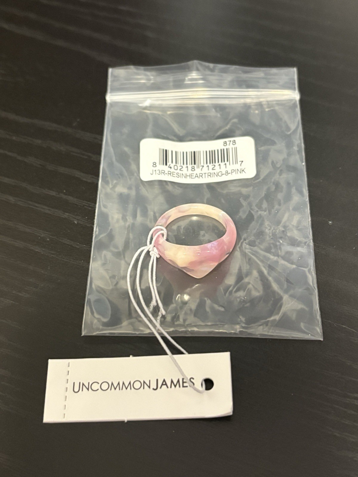 Uncommon James Resin Heart Ring Size 8
