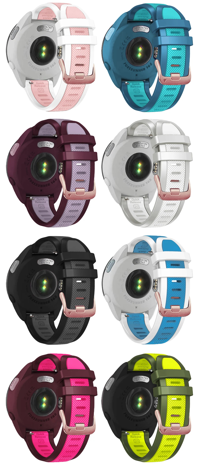 Strap for Garmin Forerunner 165 245 645 Vivoactive 5 3 Venu 2 Plus Sq Watch Band
