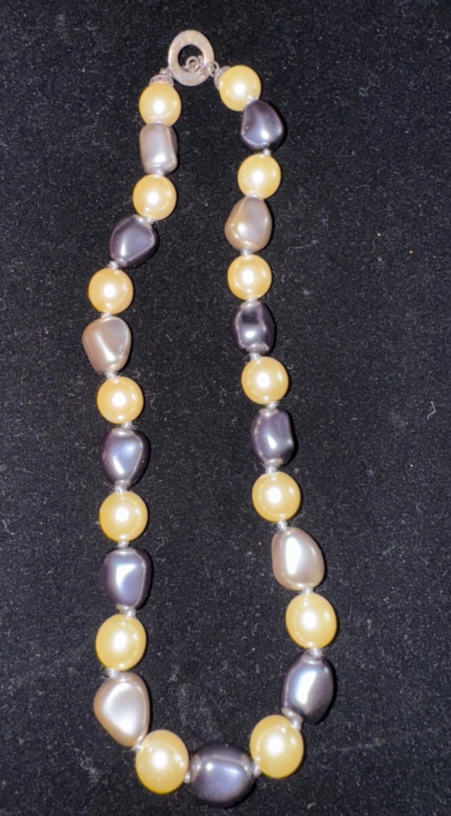 Carlisle Mixed Pearl Necklace With Elegant Clasp Mineral Classic Luxury Toggle