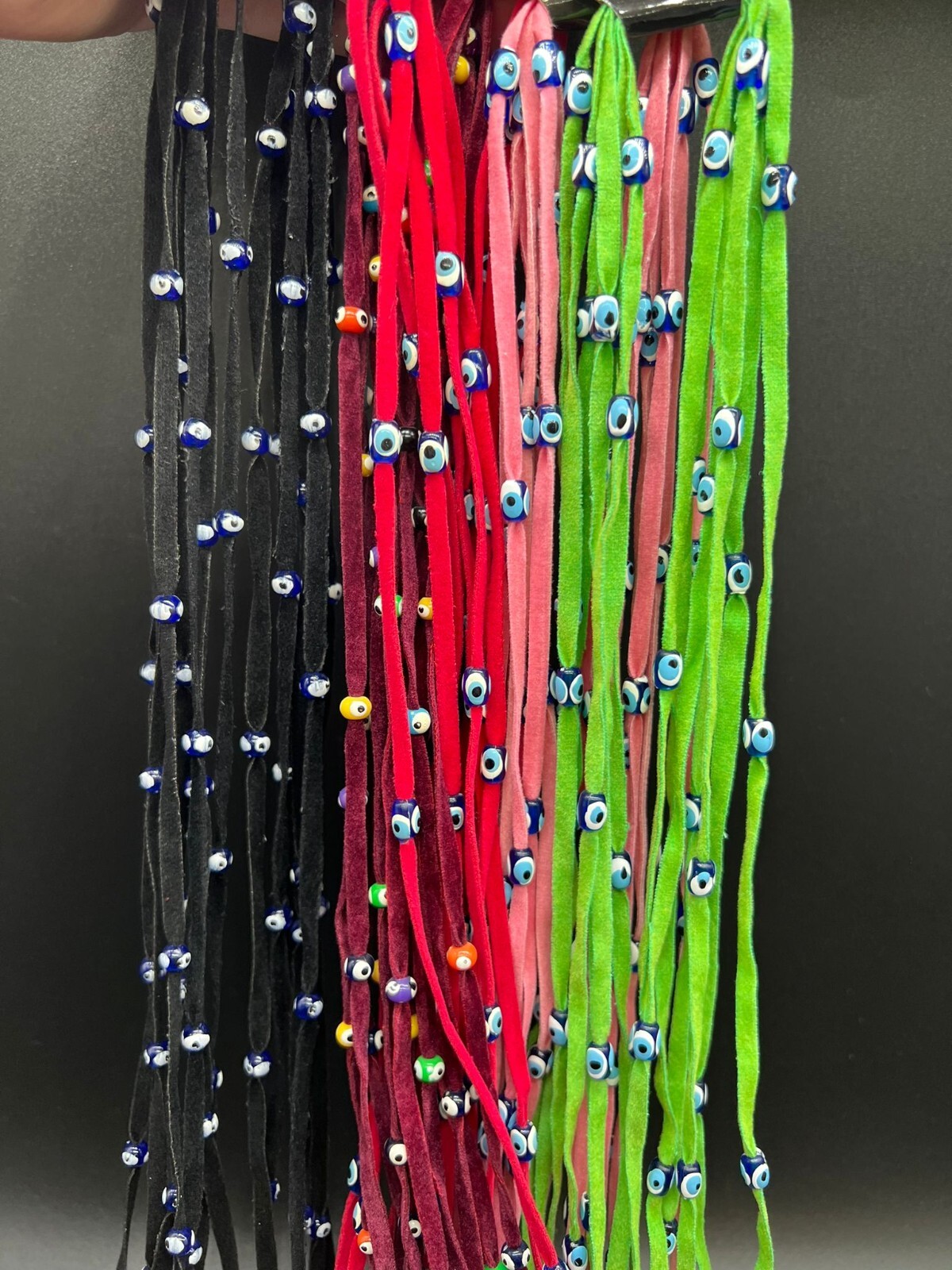 Evil Eye Bracelet Protection Velvet String Wrap Around Anklet Choker