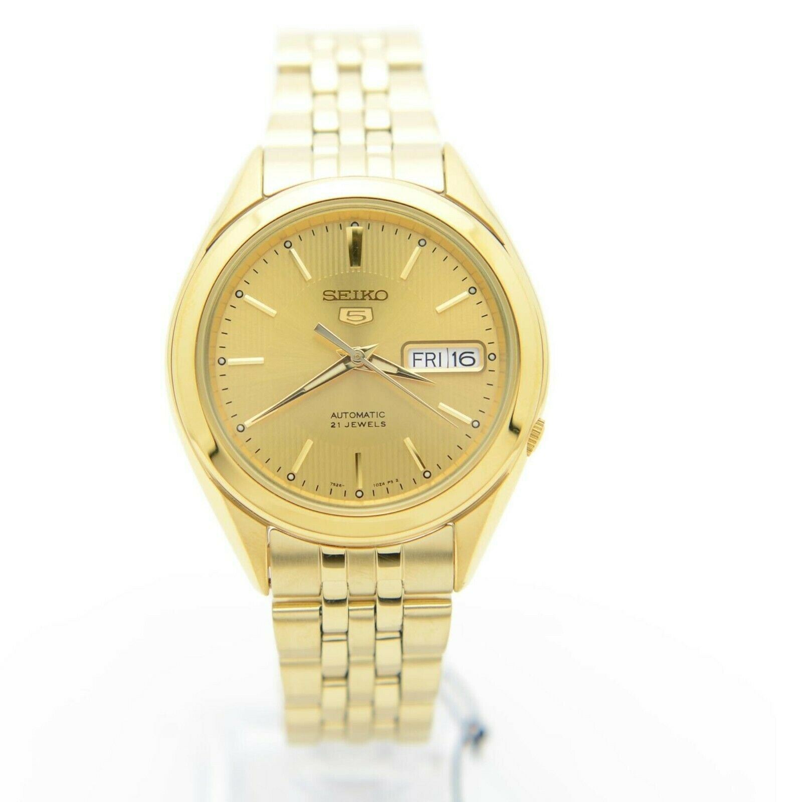 Seiko 5 SNKL28K1 Automatic Gold Tone Stainless Steel Analog Men’s Casual Watch