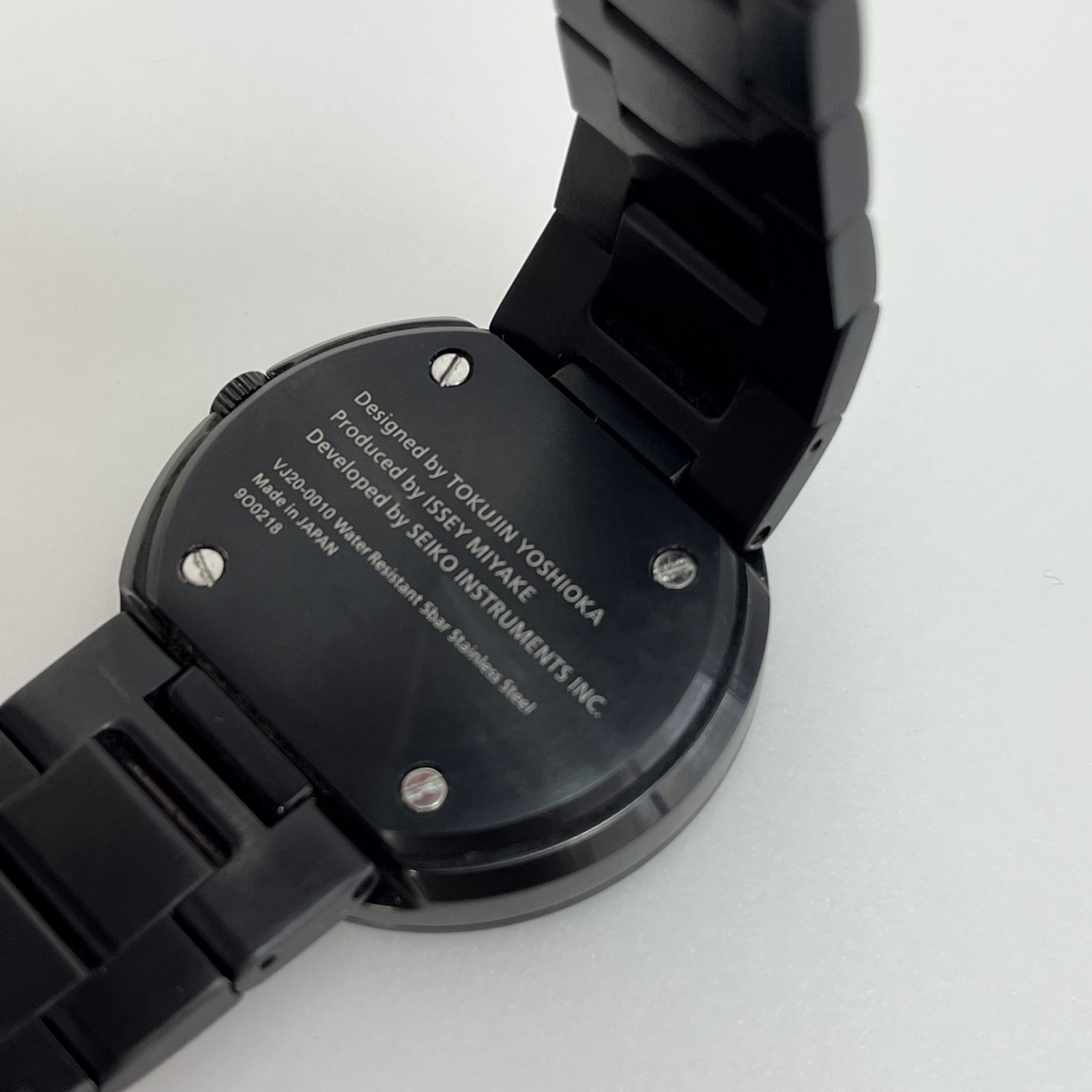 Seiko Issey Miyake TOKUJIN YOSHIOKA TO Black Quartz Japan Minimalist Watch#554B