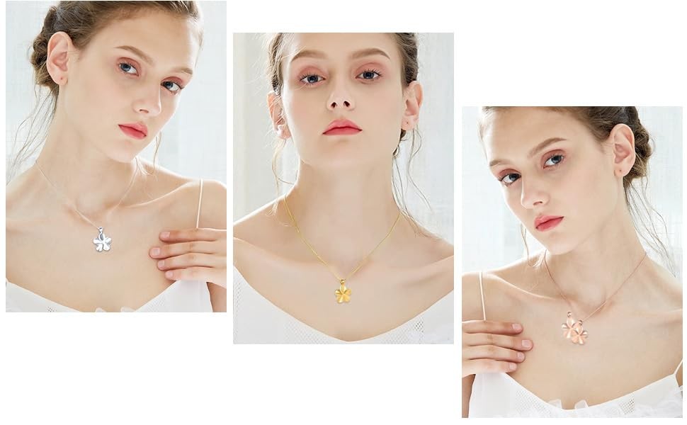 Flower Cremation Ashes Jewelry Cremation Necklace Memorial Locket for Ashes K…