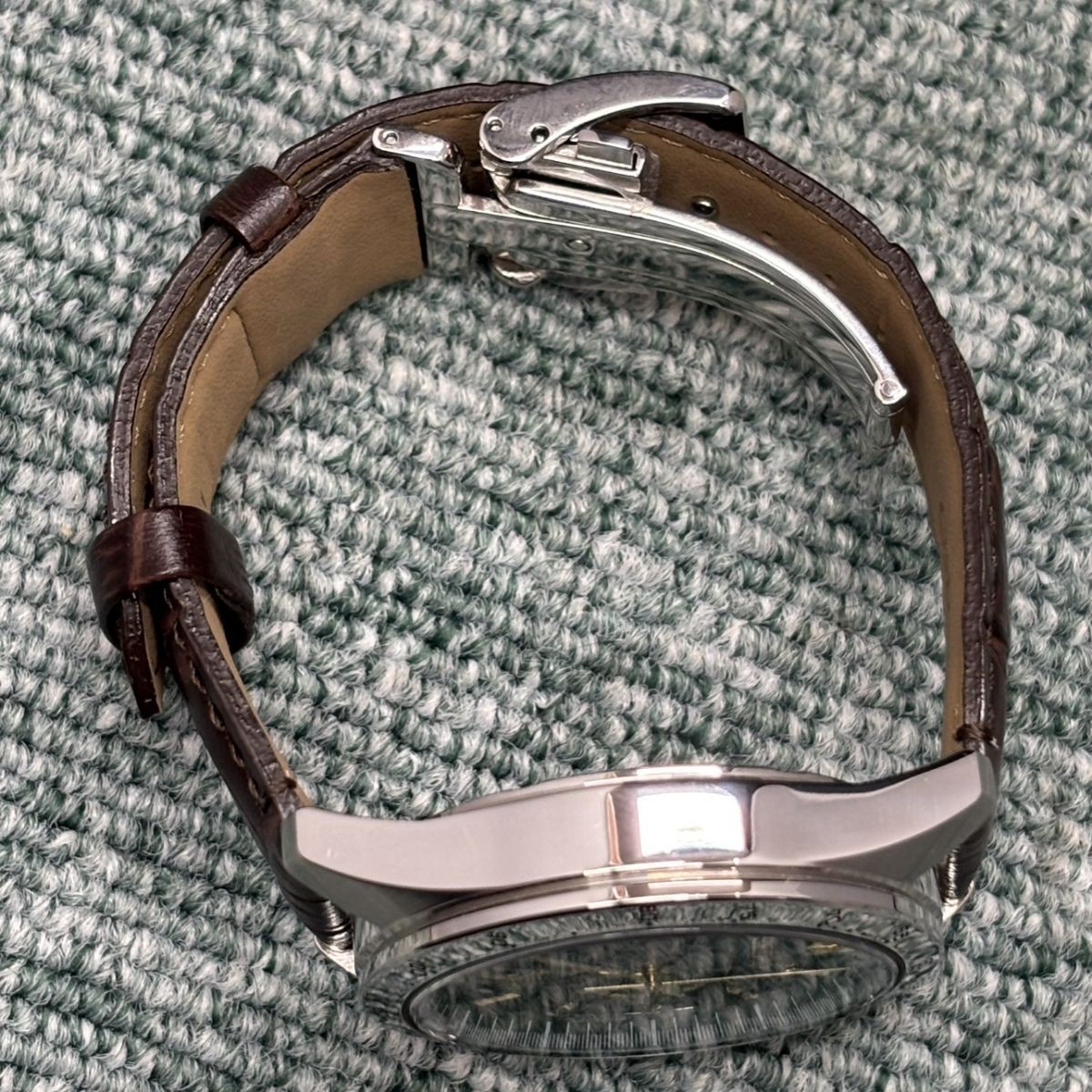 Used in good condition SEIKO Quartz Watch 8T63 00D0 Date Green Seiko