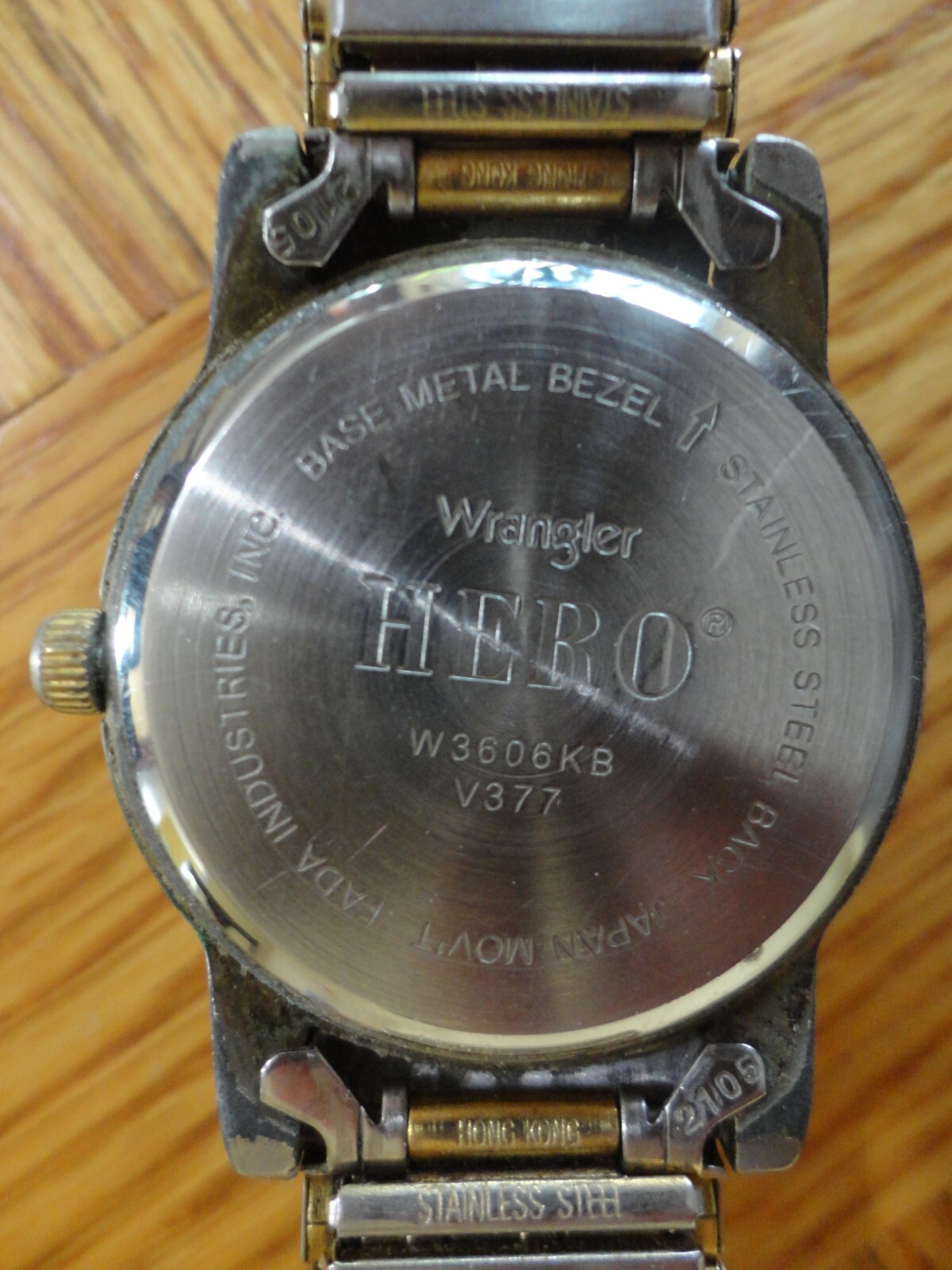 Wrangler HERO W3606KB V377 Water Resistant Quartz Wristwatch Japan Movt Day/Date