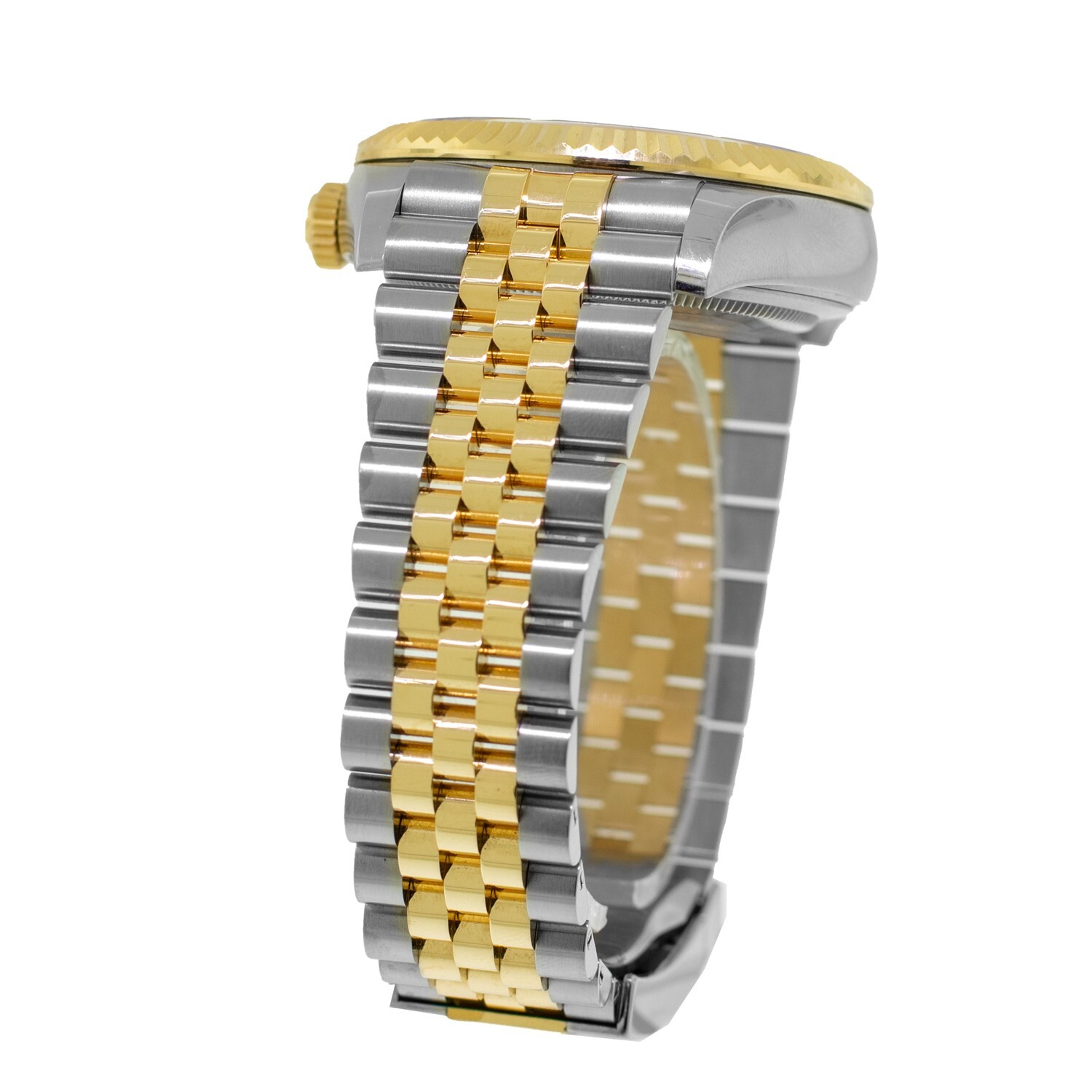 Rolex Sky-Dweller 42mm Yellow Gold & Steel Champagne Dial Fluted Bezel 336933