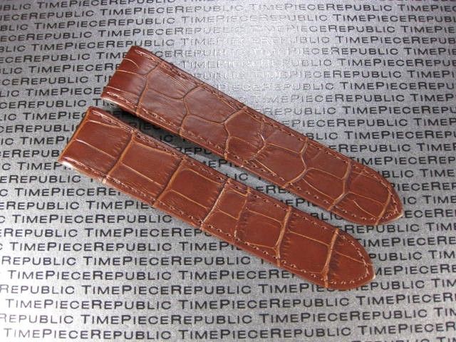 20mm Leather Strap Alligator Grain Watch Band Cartier for SANTOS 100 Medium 32mm