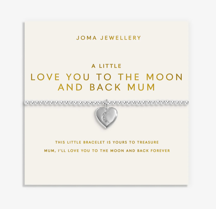 Joma Jewellery A Little ‘I Love You To The Moon And Back Mum’ Charm Bracelet