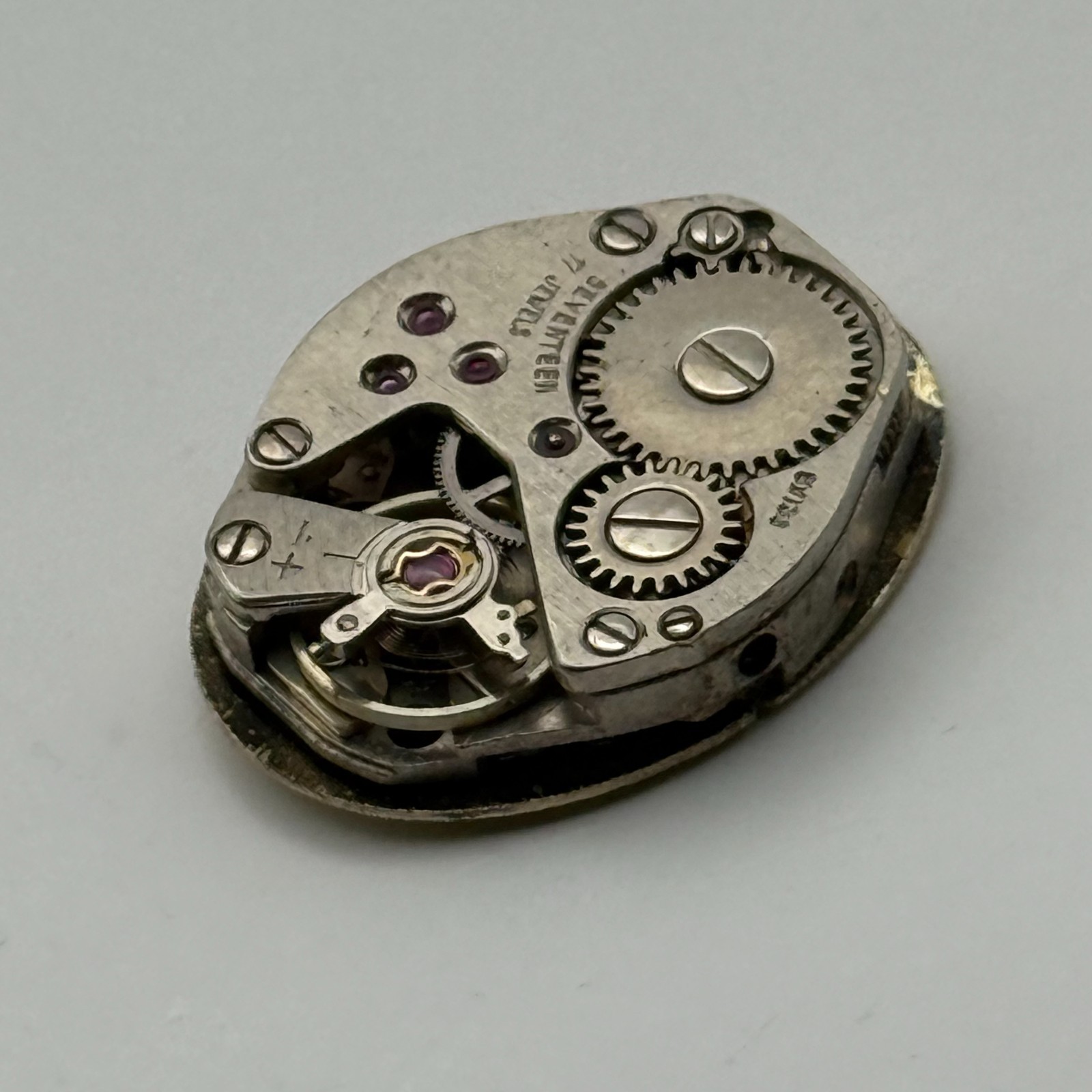 FHF 69-21 Watch Movement Baume 17 Jewels Swiss Manual Wind Parts Repair 15.3mm