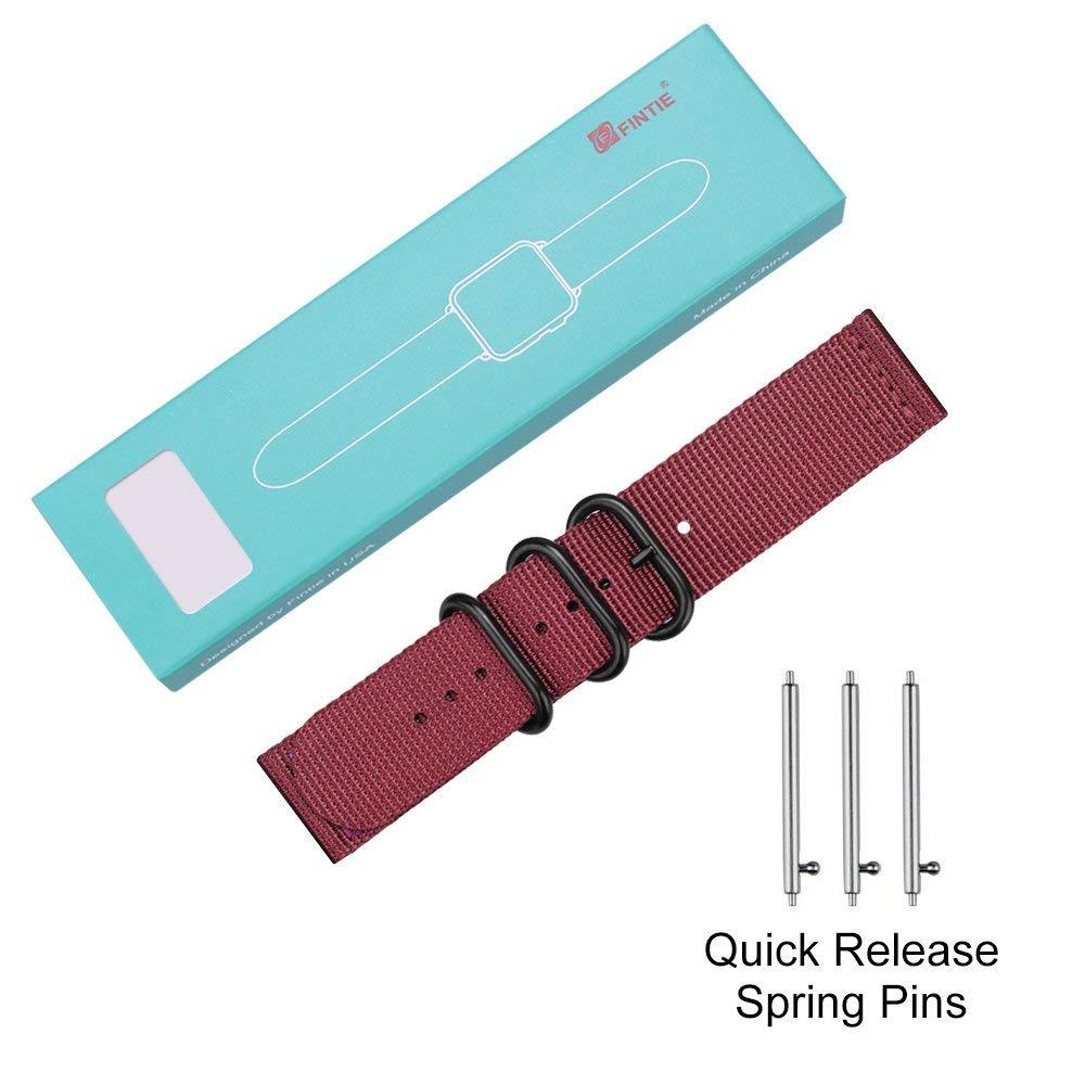For Garmin Vivoactive 3 / Vivomove HR / Forerunner 245 645 20mm Band Nylon Strap