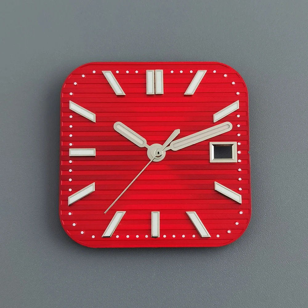 29.5mm Watch Dial Square Horizontal Stripe Retro Design For NH35 NH36 Parts