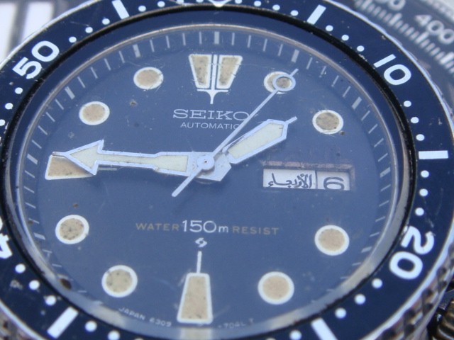 Seiko automatic 17j Willard Diver 6309‑7040 October 1977 M.I Japan Resist dial