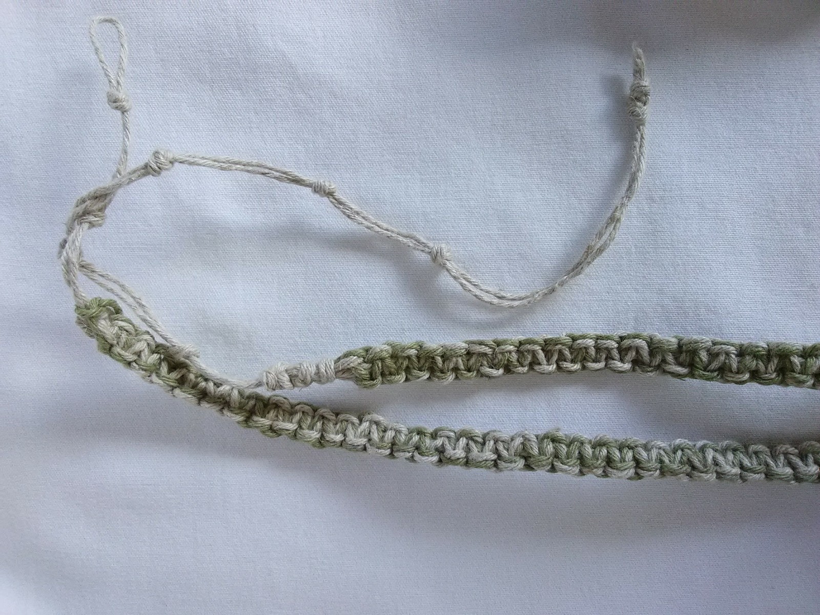 HEMP SURFER BOHO NECKLACE 26″ adj Unisex Macrame Hippie USA Seller New
