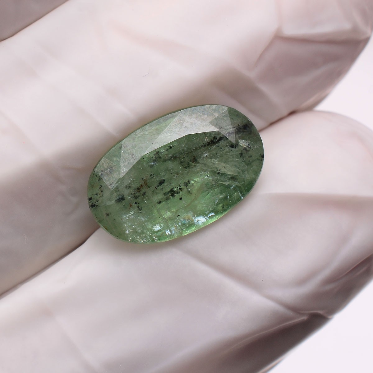 6.40 Cts Natural Green Kyanite 14mmx9mm Oval Cut Untreated Dazzling Gemstone