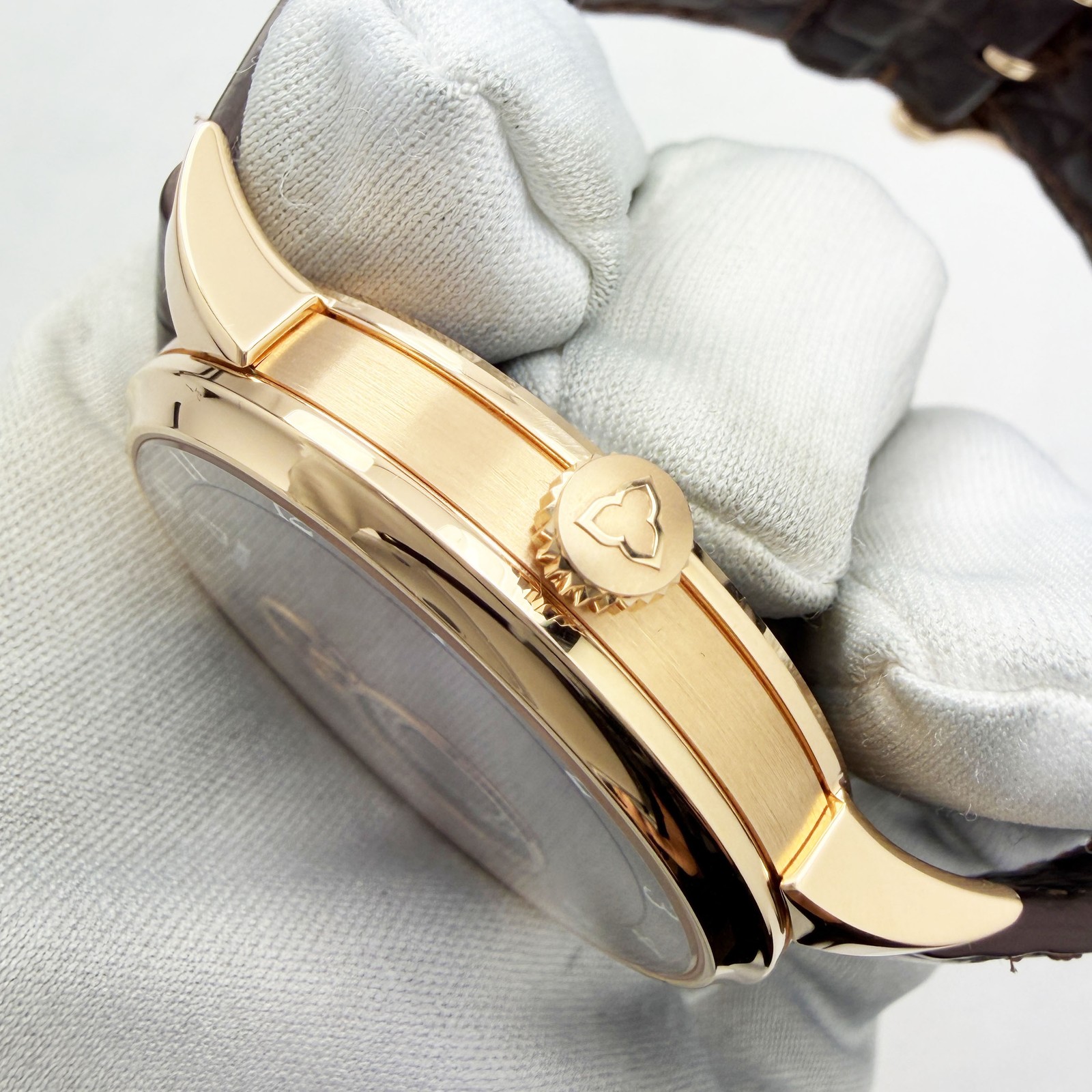 2025 Trilobe Nuit Fantastique Grained Havana NF03HG Brown 40MM 18K Rg Box Paper