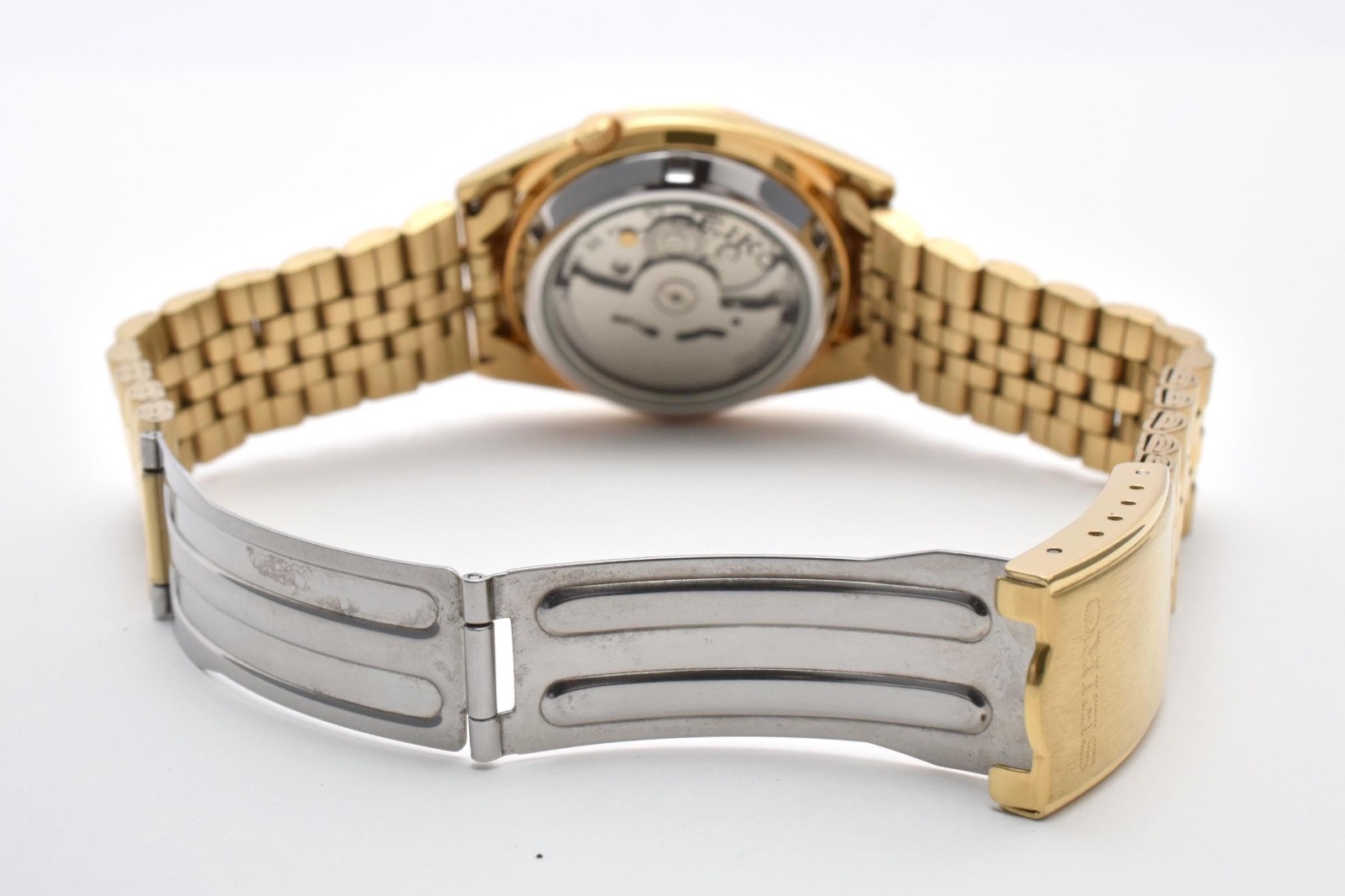 [Near MINT] SEIKO 5 7S26-0500 SNXJ94 Gold Automatic Men’s Vintage From JAPAN