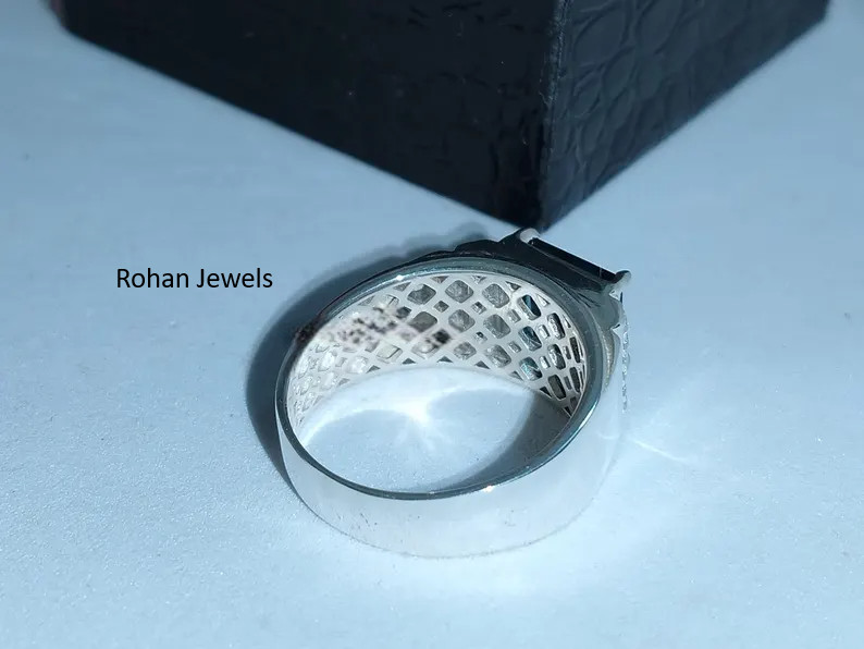 Natural London Blue Topaz ring 925 Sterling Silver Men’s Blue Topaz Ring