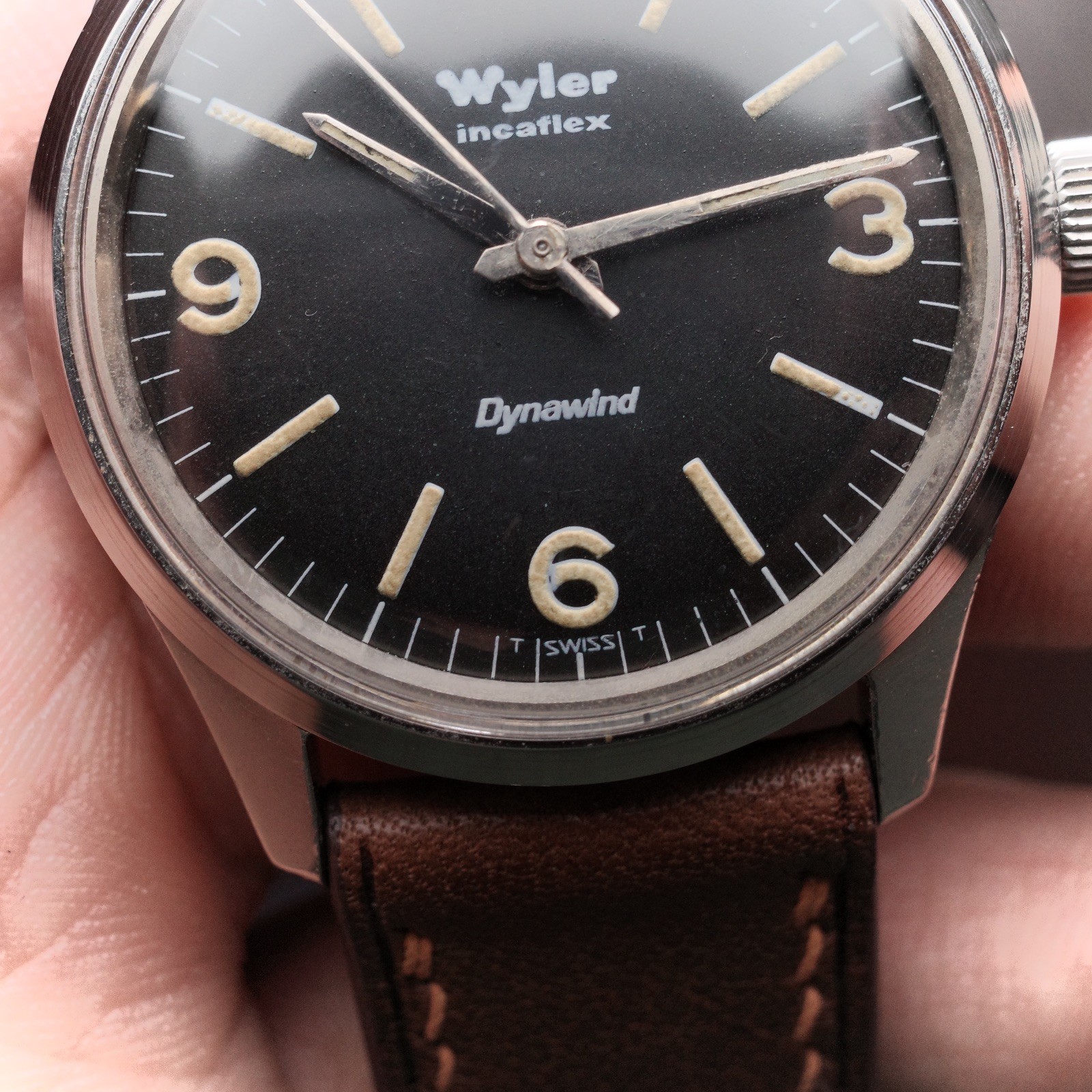 Wyler Incaflex Dynawind Lifeguard Men’s Vintage Watch