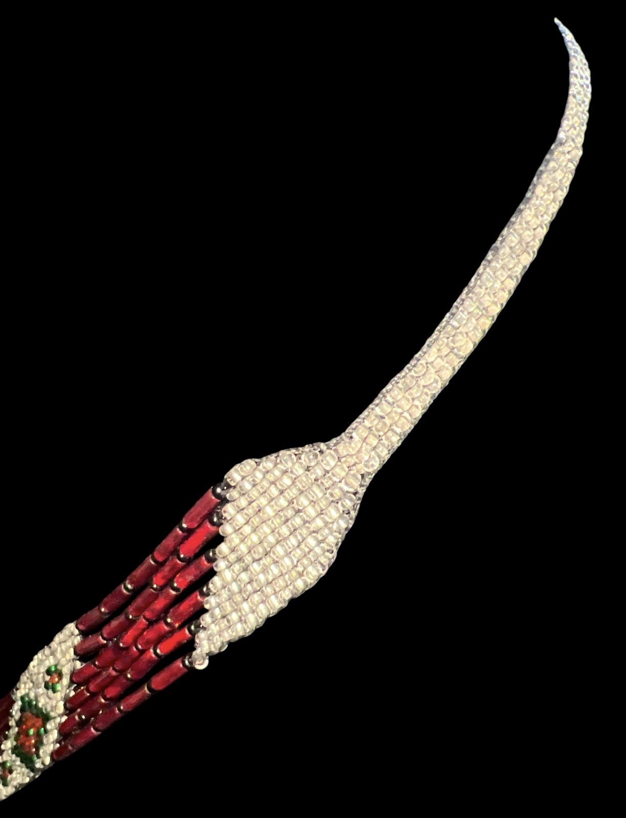 Antique Art Deco 1920’s Flapper Czech Glass Seed Bead Sautoir Style Necklace
