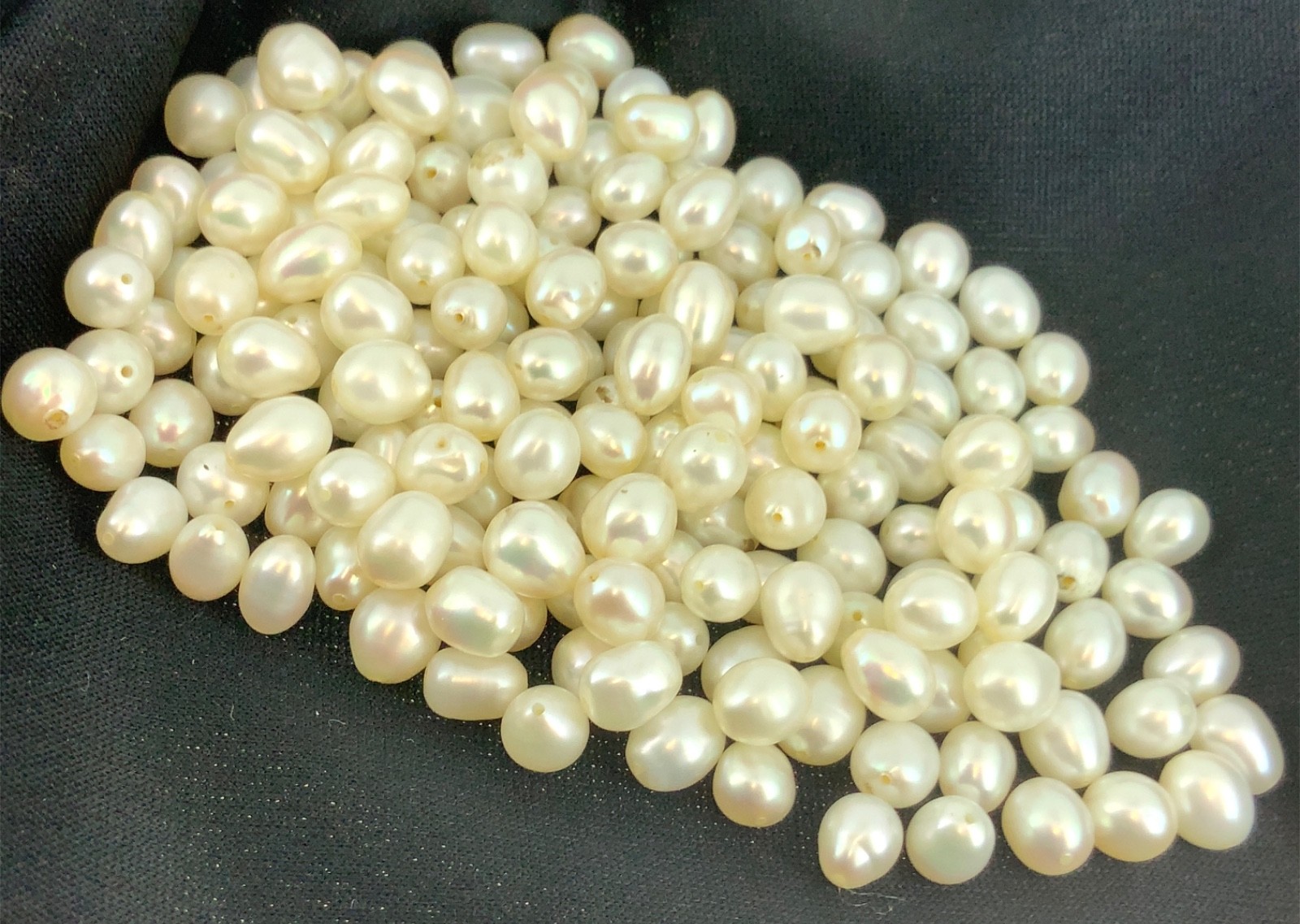 Lot of 173 Genuine Cultured Freshwater Pearls Gemstone Jewelry Drilled – 5-6mm