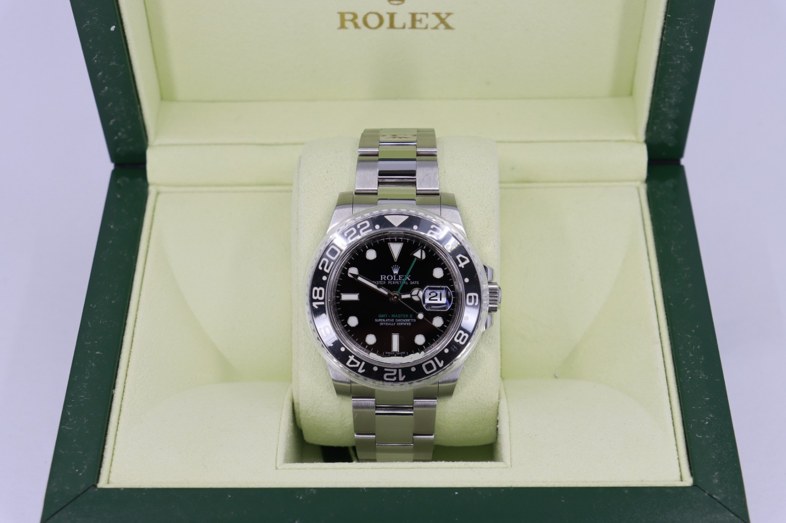 Rolex GMT-Master II 116710LN Black Dial Ceramic Bezel Oyster Band Circa 2011