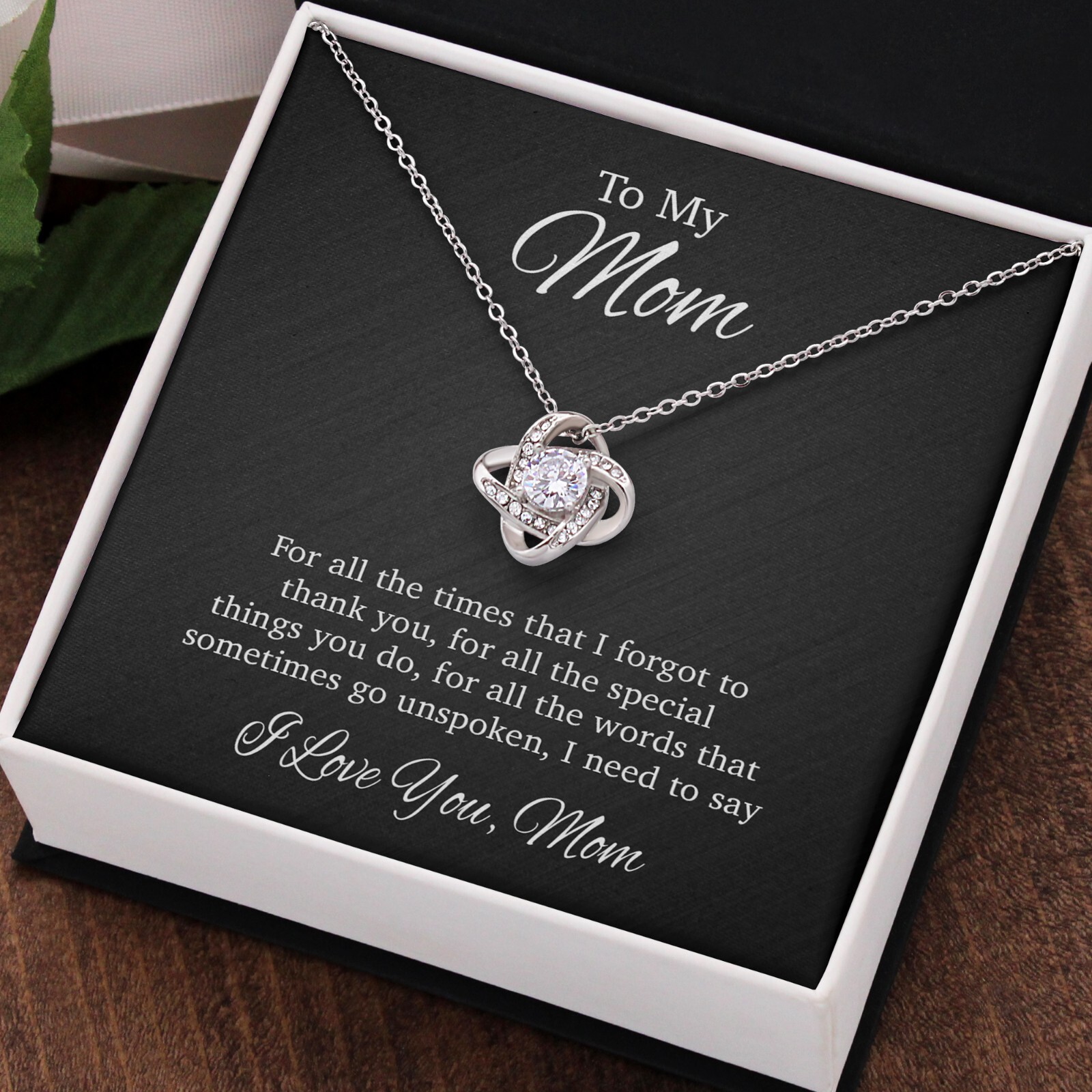 To My Mom Necklace, Gift For Mom From Daughter, Mother’s Day Gifts