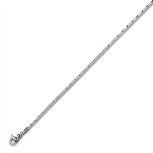 Stainless Steel Rounded Box Chain 1.2mm (16,18,20,24 inches long)
