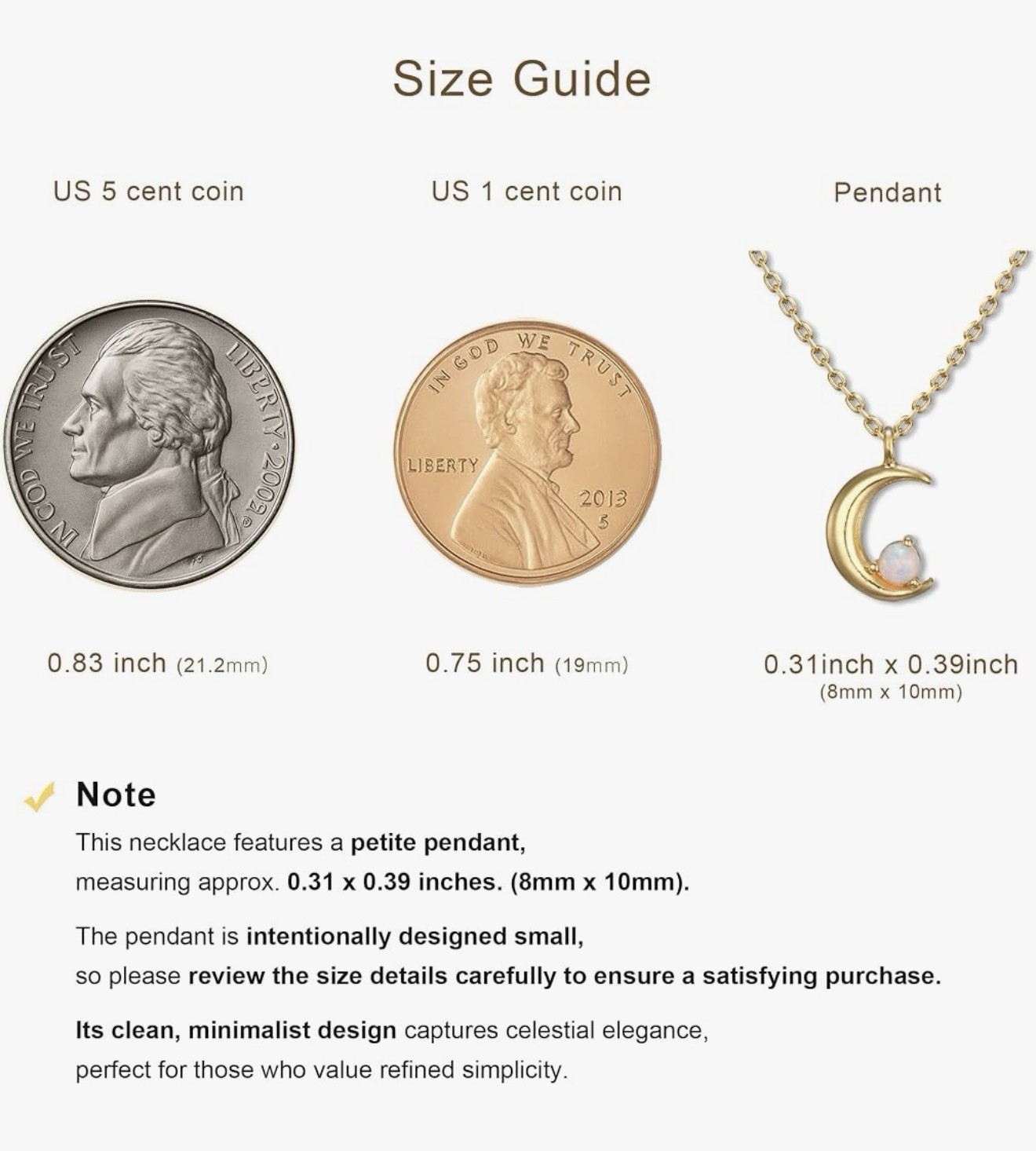 18k Gold Plated Crescent Moon Necklace With Opal