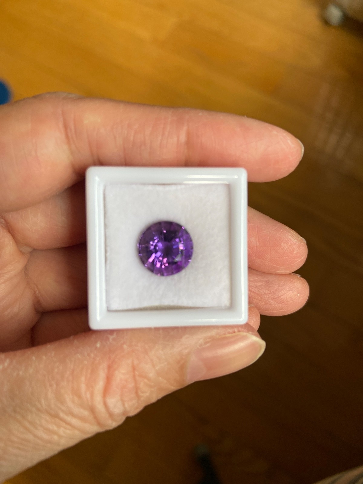 10.2 MM Natural Violet Purple-Ish Amethyst Fancy Faceted Loose Gem