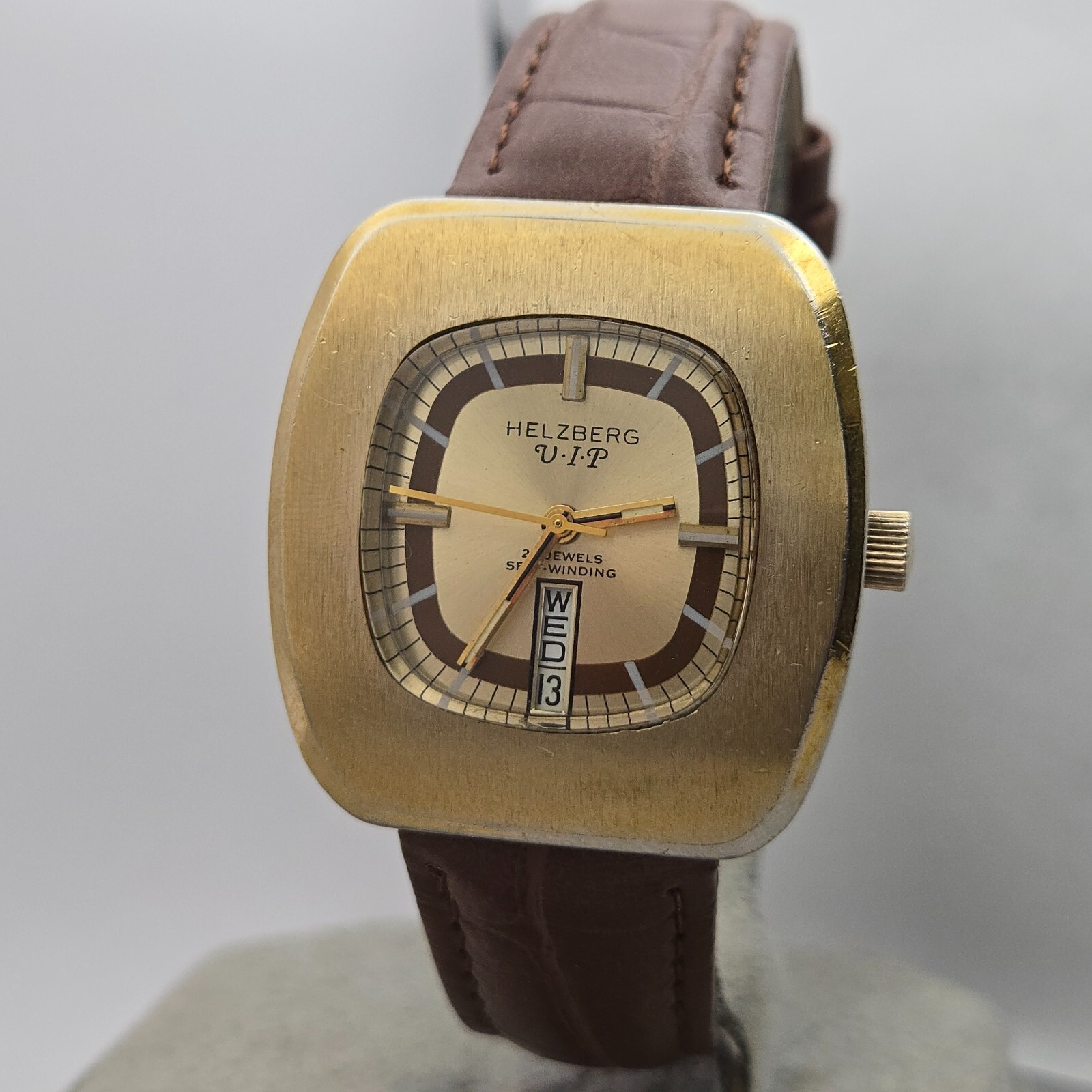 Vintage HELZBERG VIP men’s automatic watch swiss AS 2066 25Jewels 1970s #2