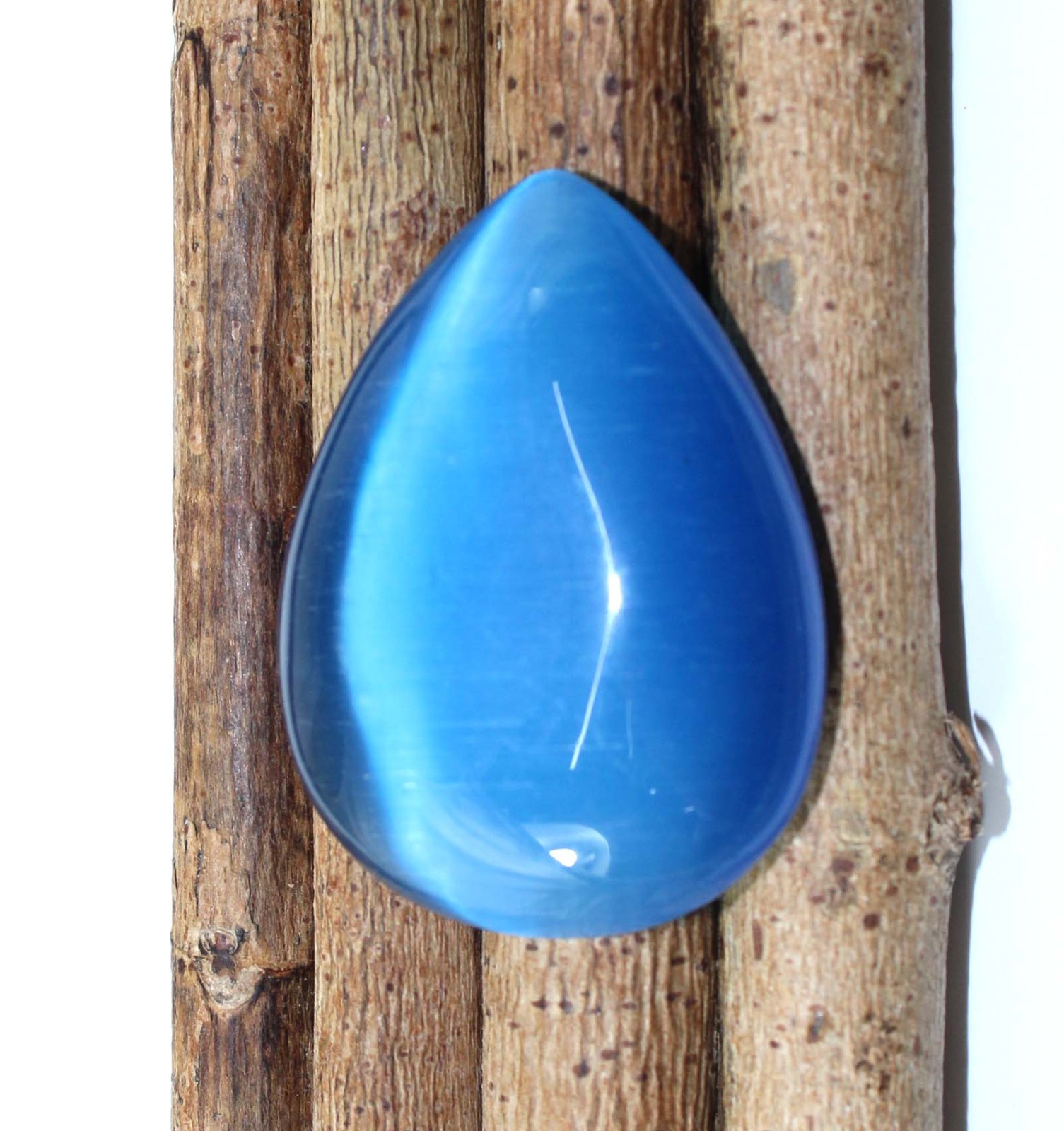 Certified 170.25 Ct Natural Blue Cat’s Eye Pear Gems T37327 Father’s Day Offer