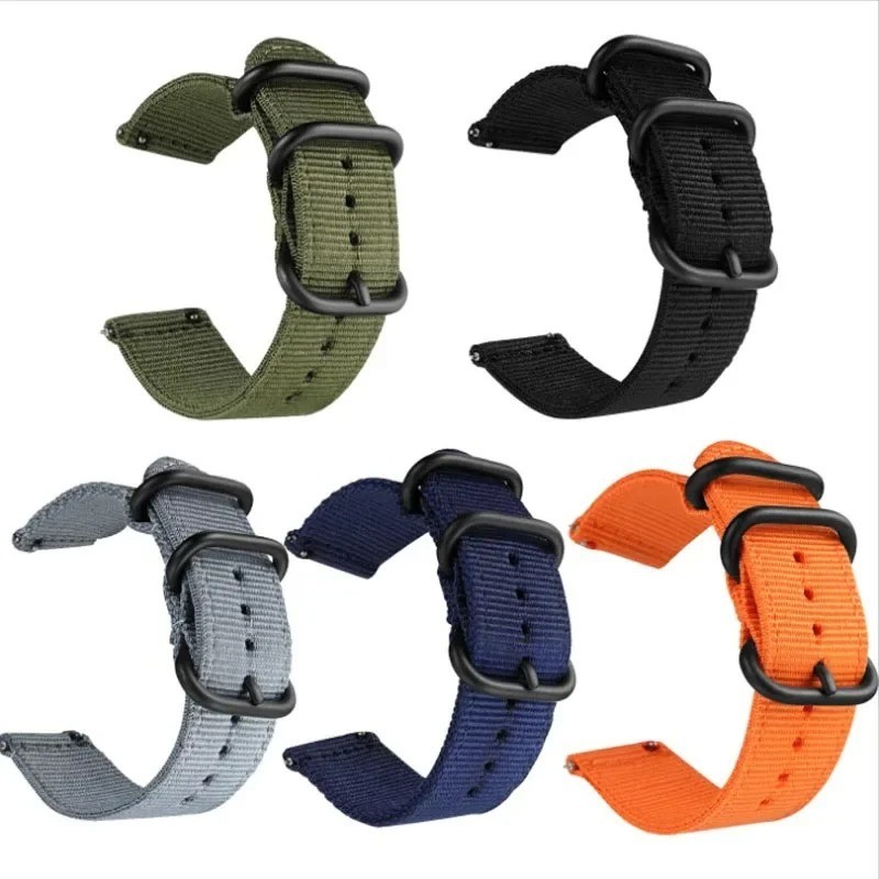18mm 20mm 22mm 24mm Ballistic Durable Military Nylon Wrist Watch Band Strap