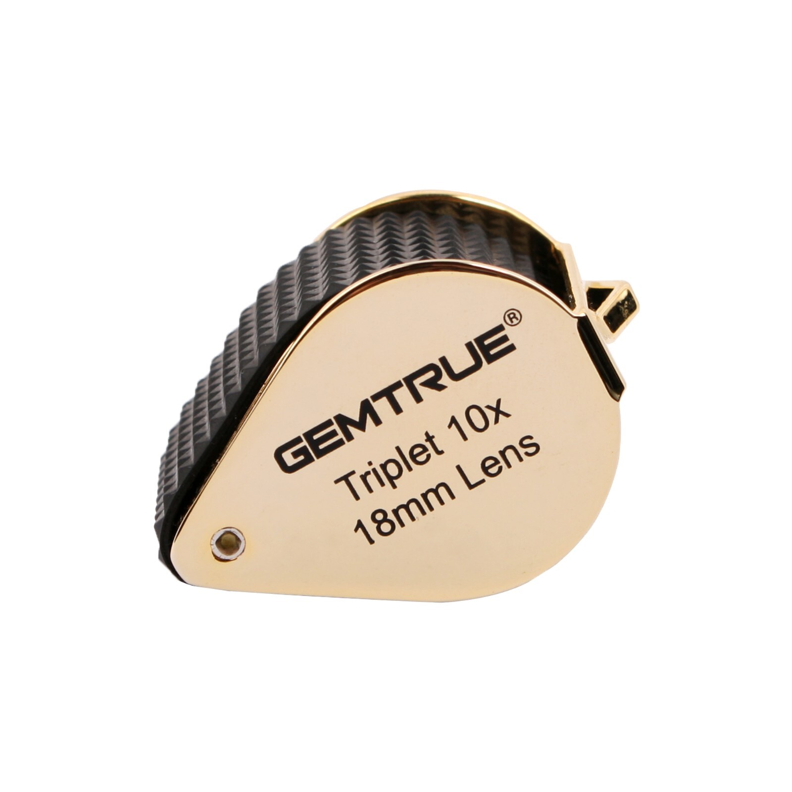 GemTrue Jewelry Loupe 18mm 10x Triplet Loupe with Rubber Grip Diamond Magnifier