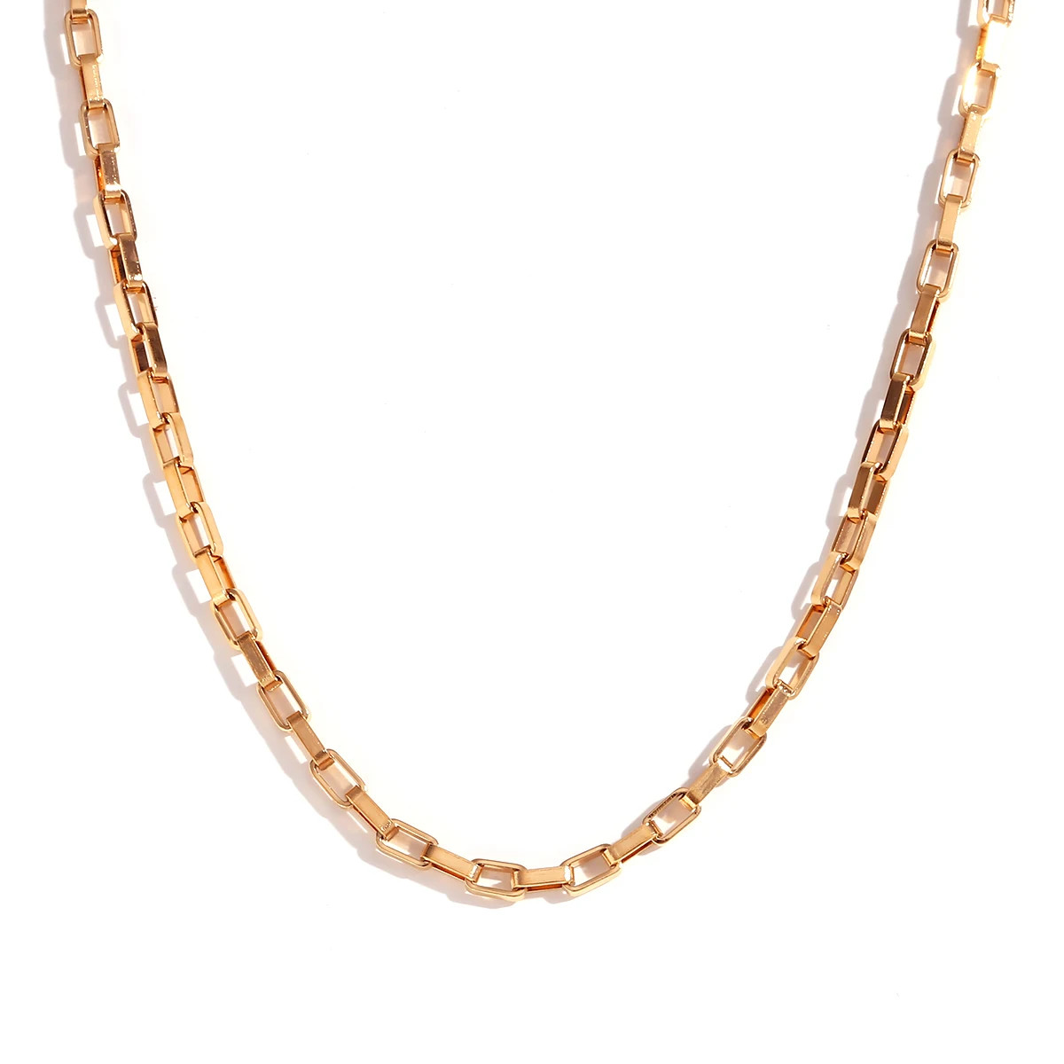Water Wave Chain Necklace Stainless Steel Snake Link Multiple Wear Jewelry
