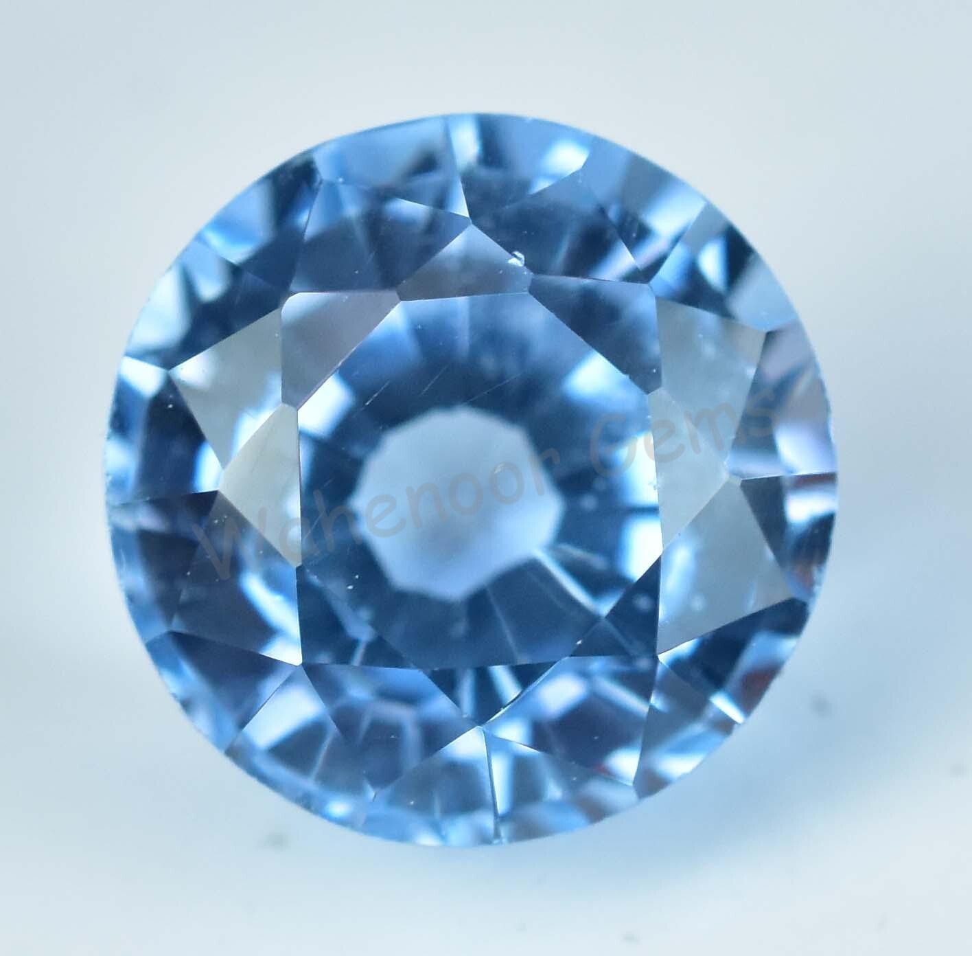 9.05 Ct Natural Blue Aquamarine Round Certified Stunning Loose Gemstone
