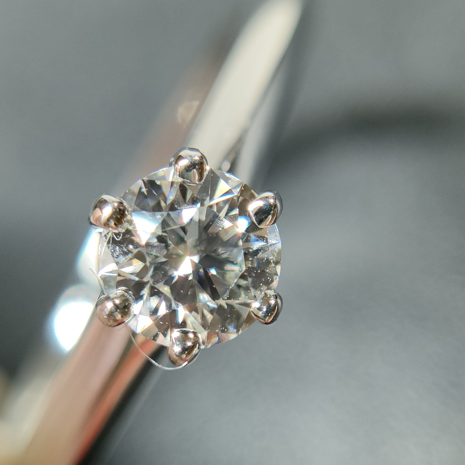 Tiffany and Co. Ring Solitaire Natural Diamond 0.23ct Platinum 2333464