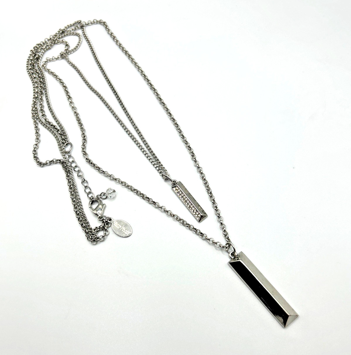 White House Black Market 3 Piece Lot of Long Necklaces Pearl Glass Metal Stone