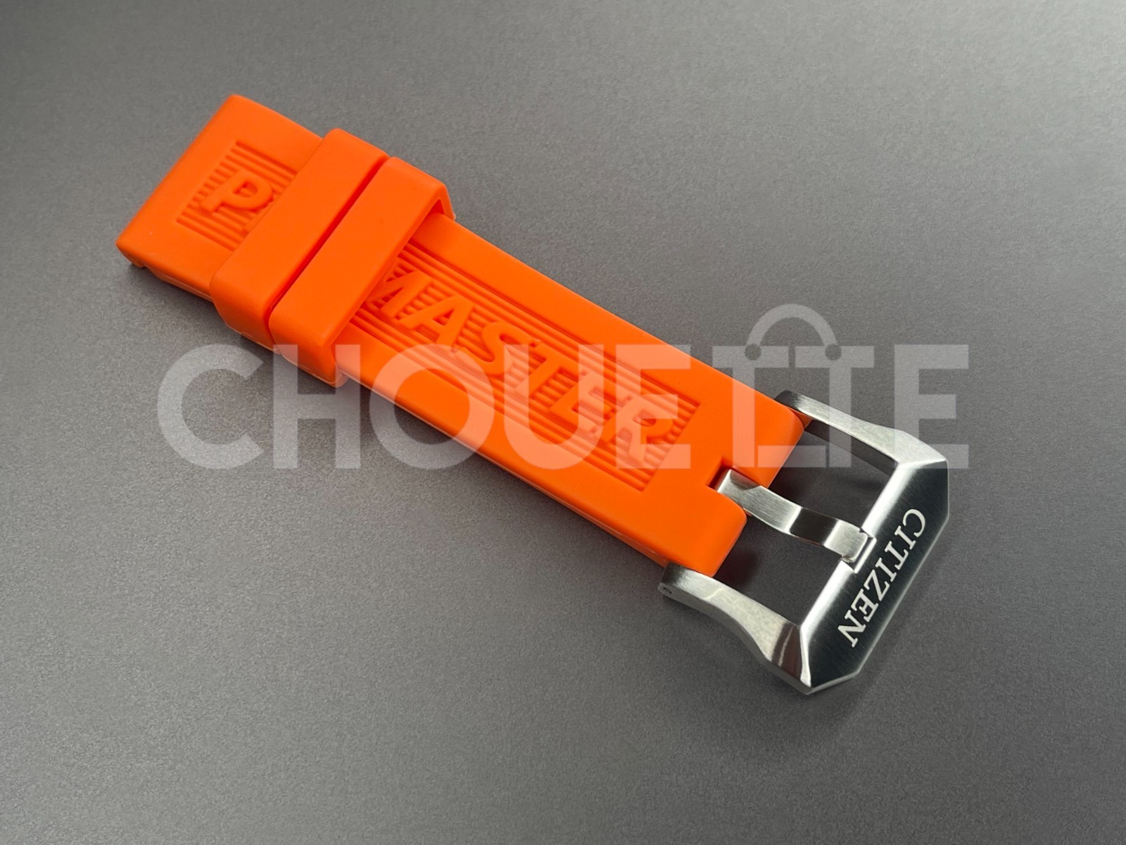 Citizen Promaster JR4061-18E, JR4061-00F 22mm Orange Rubber Watch Band with PINS