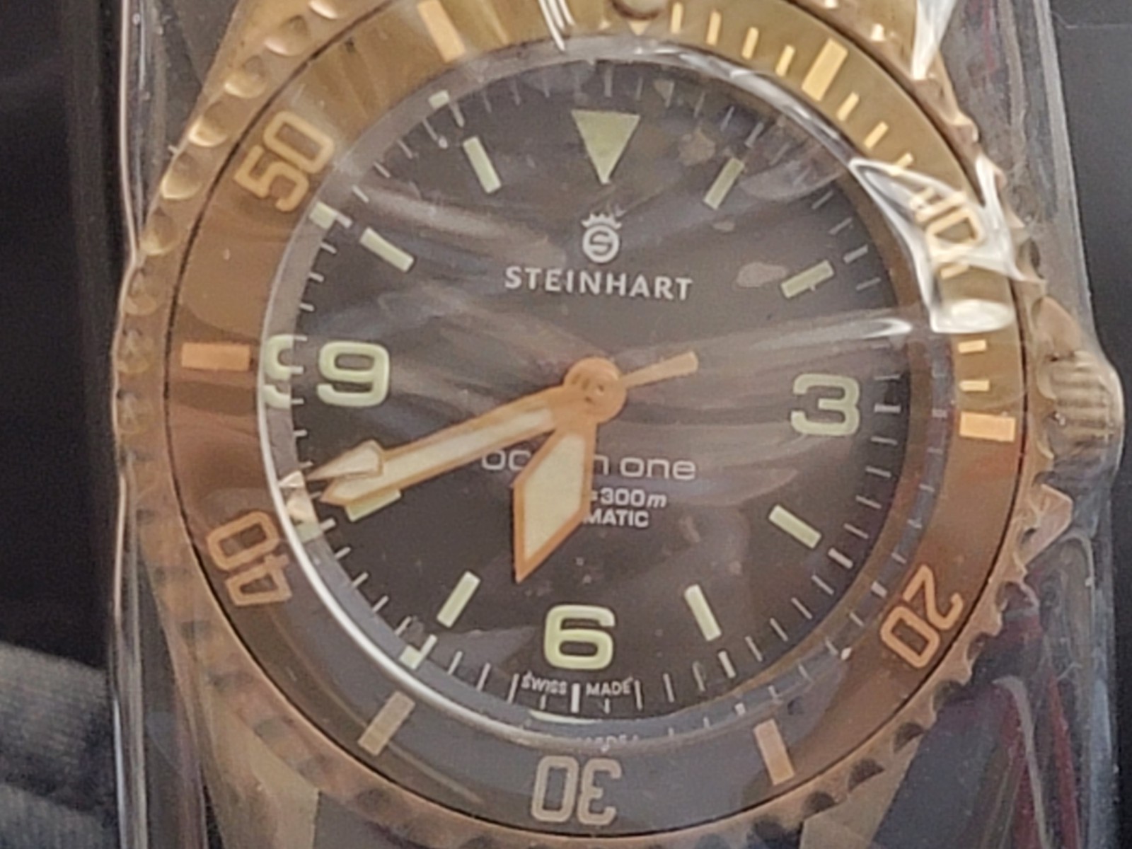 Steinhart Ocean One Light Brown Bronze Diver Watch Automatic Swiss Made Men’s