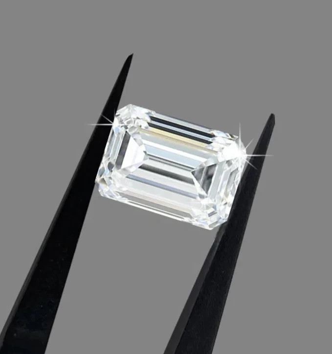 3 Ct Emerald Cut Natural D Color Lab Grown Loose CVD Diamond VVS1 Certified